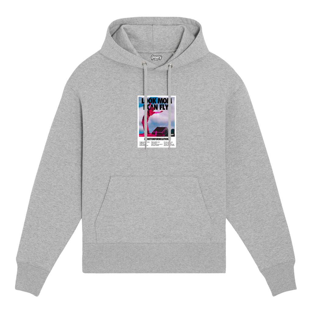 Look Mom I Can Fly Hoody - Greazy Tees