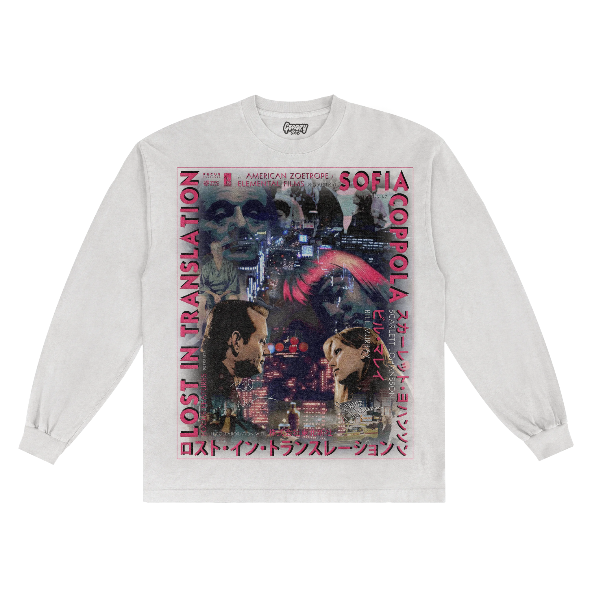 Lost In Translation Long Sleeved Tee - Greazy Tees