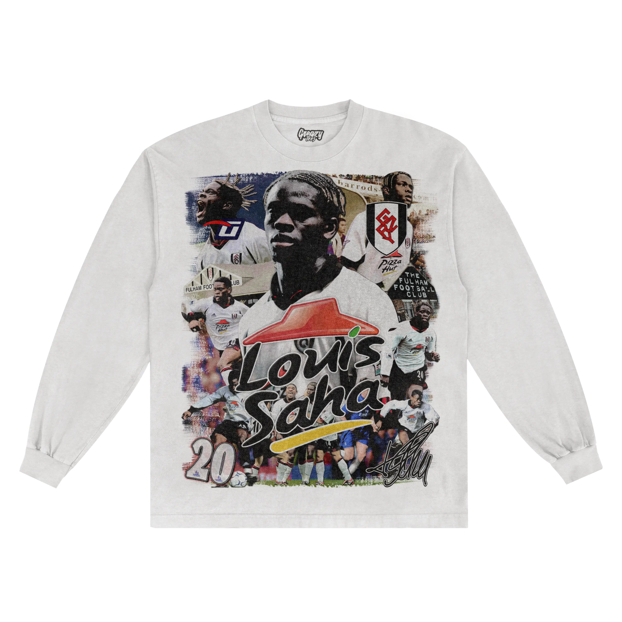 Louis Saha Barclaysman Long Sleeved Tee - Greazy Tees