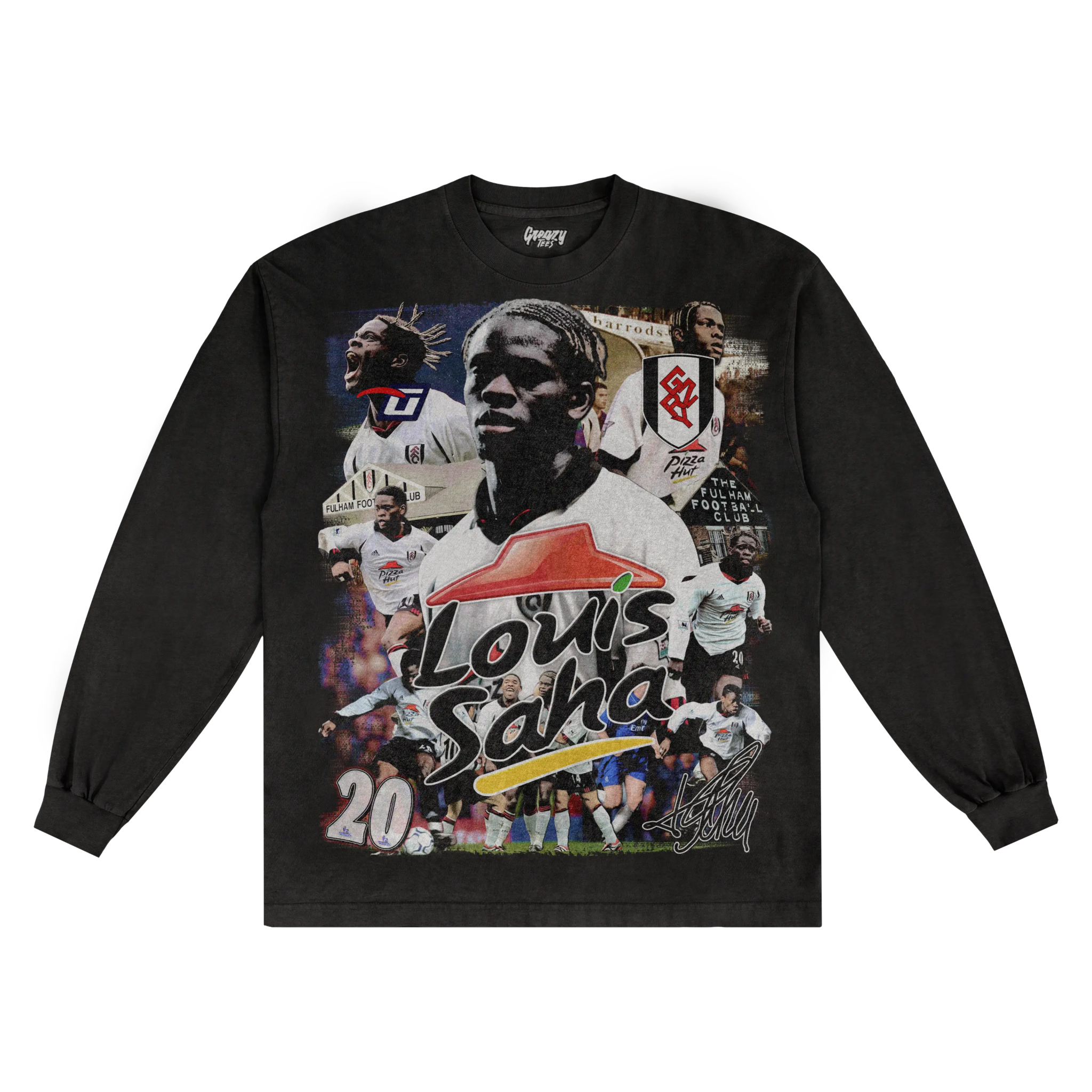 Louis Saha Barclaysman Long Sleeved Tee - Greazy Tees