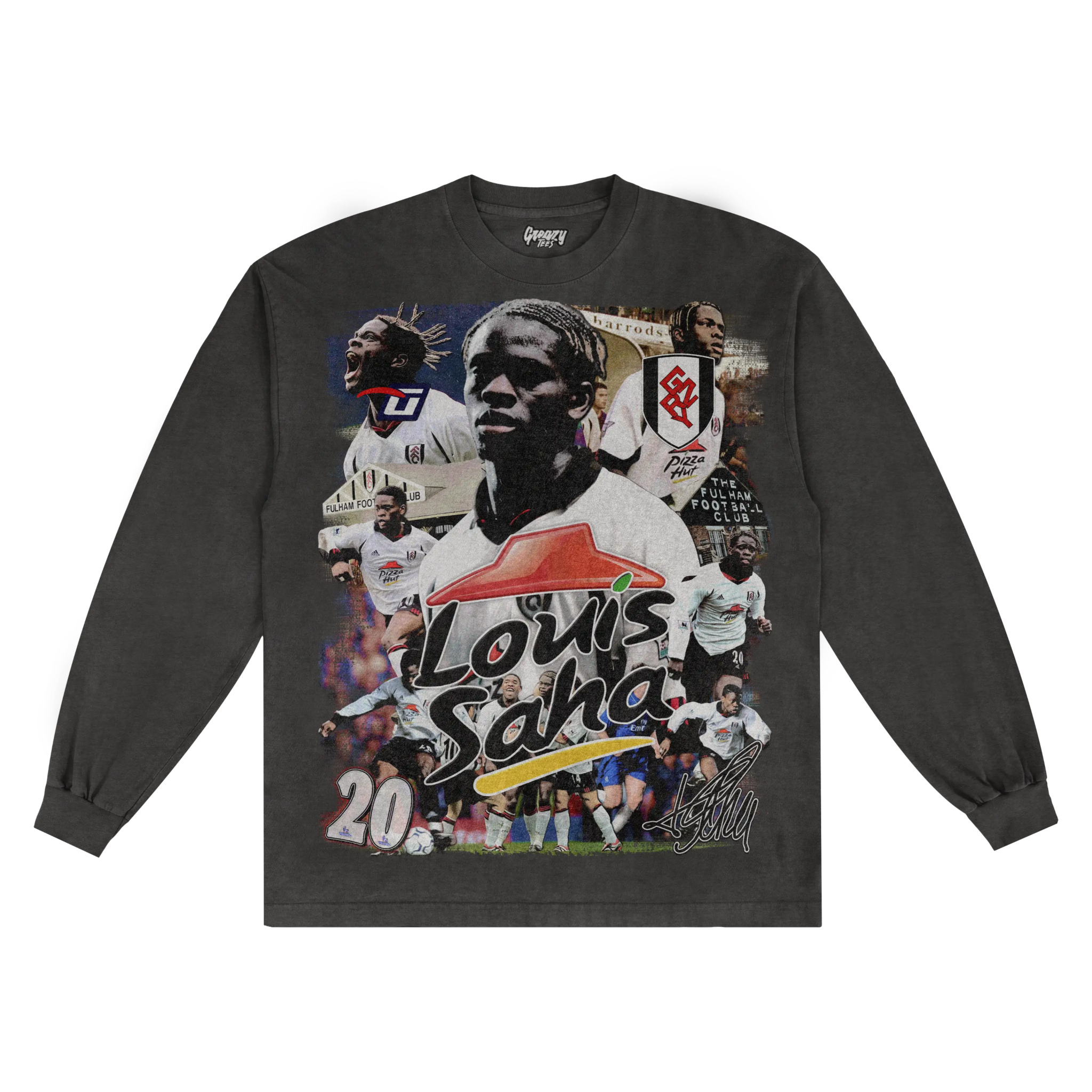 Louis Saha Barclaysman Long Sleeved Tee - Greazy Tees