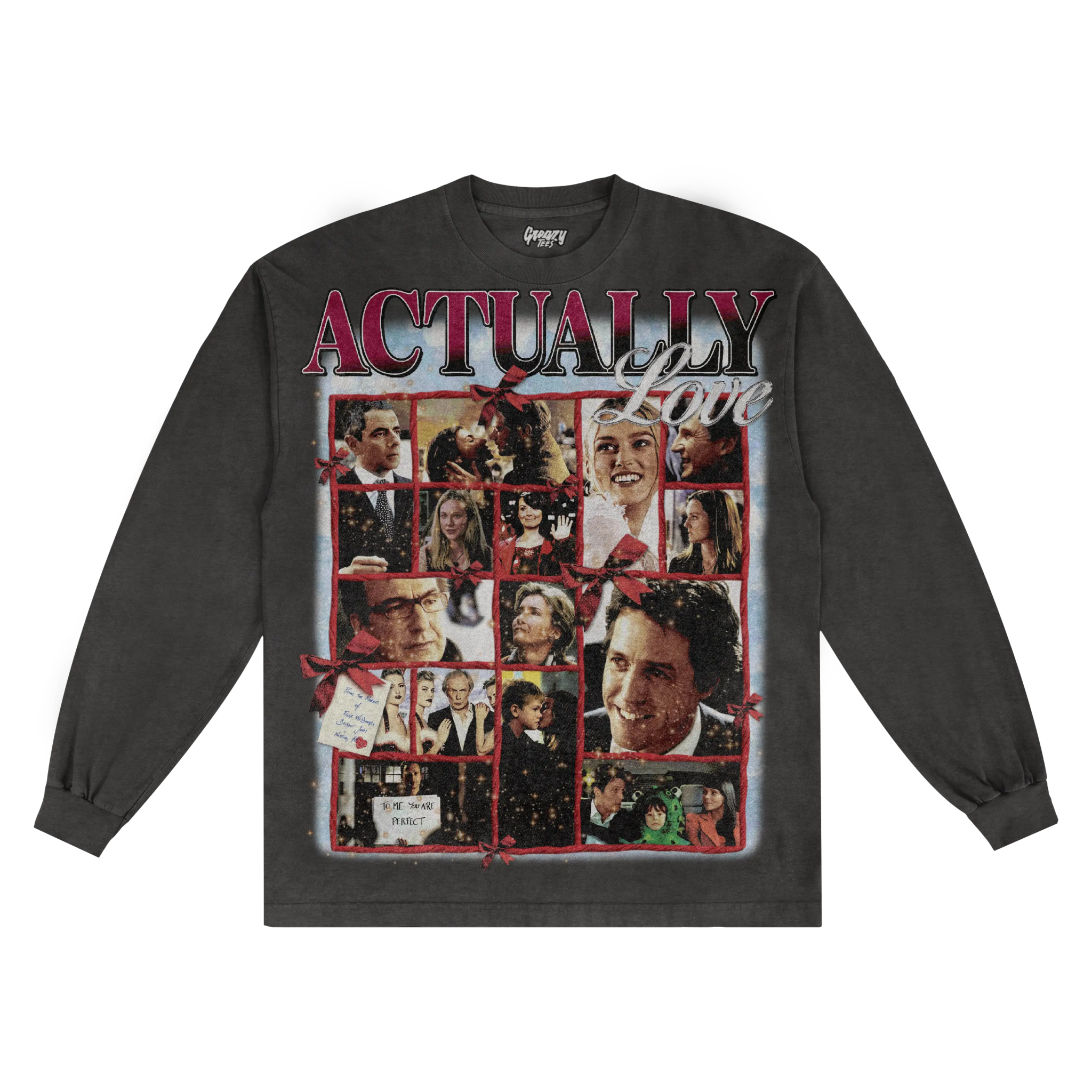 Love Actually Christmas Long Sleeved Tee - Greazy Tees