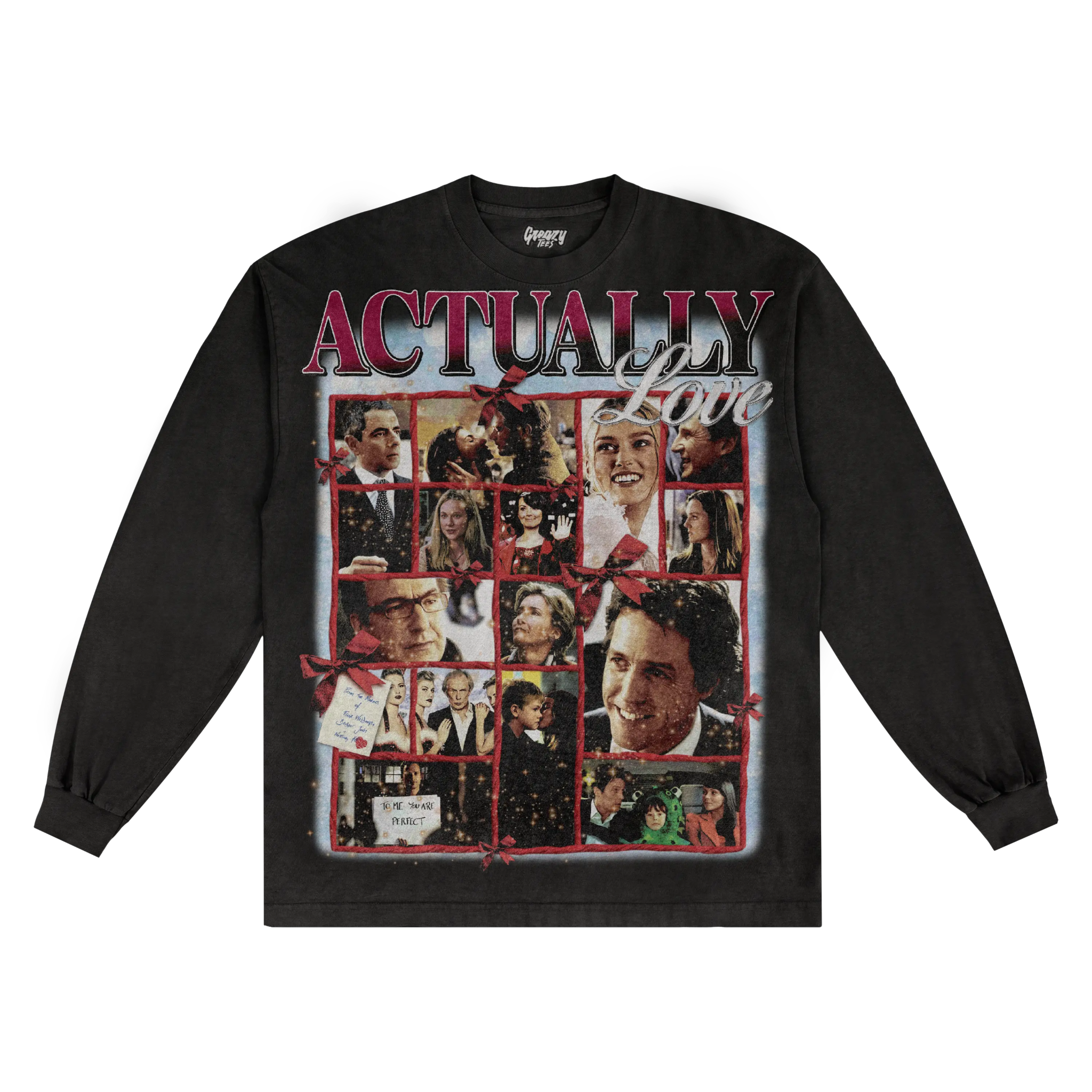 Love Actually Christmas Long Sleeved Tee - Greazy Tees