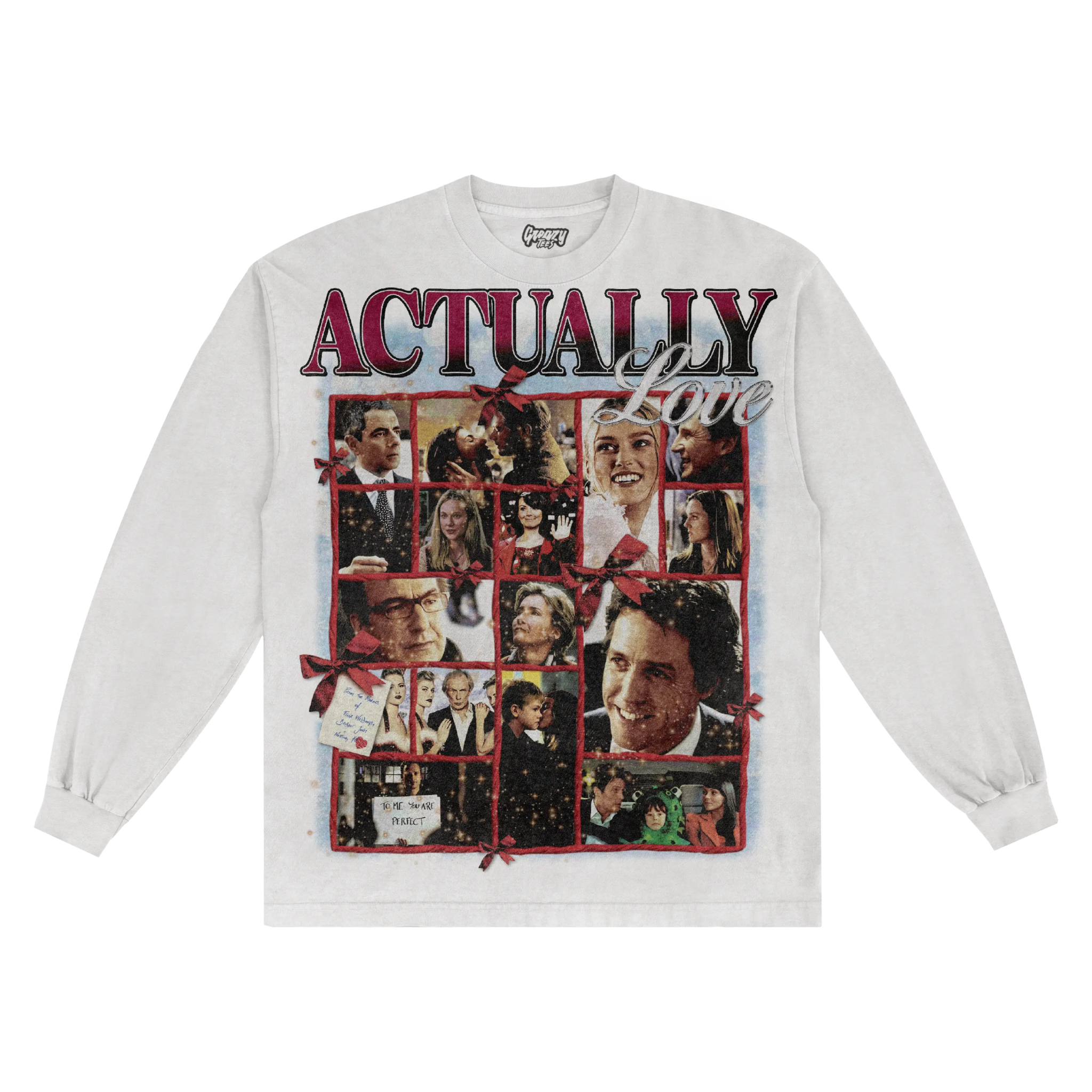 Love Actually Christmas Long Sleeved Tee - Greazy Tees