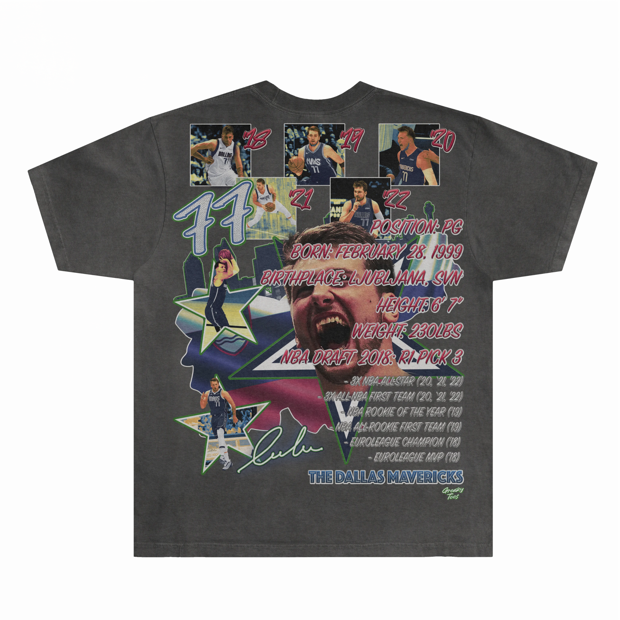Luka Dončić Mavs Classic Tee - Greazy Tees