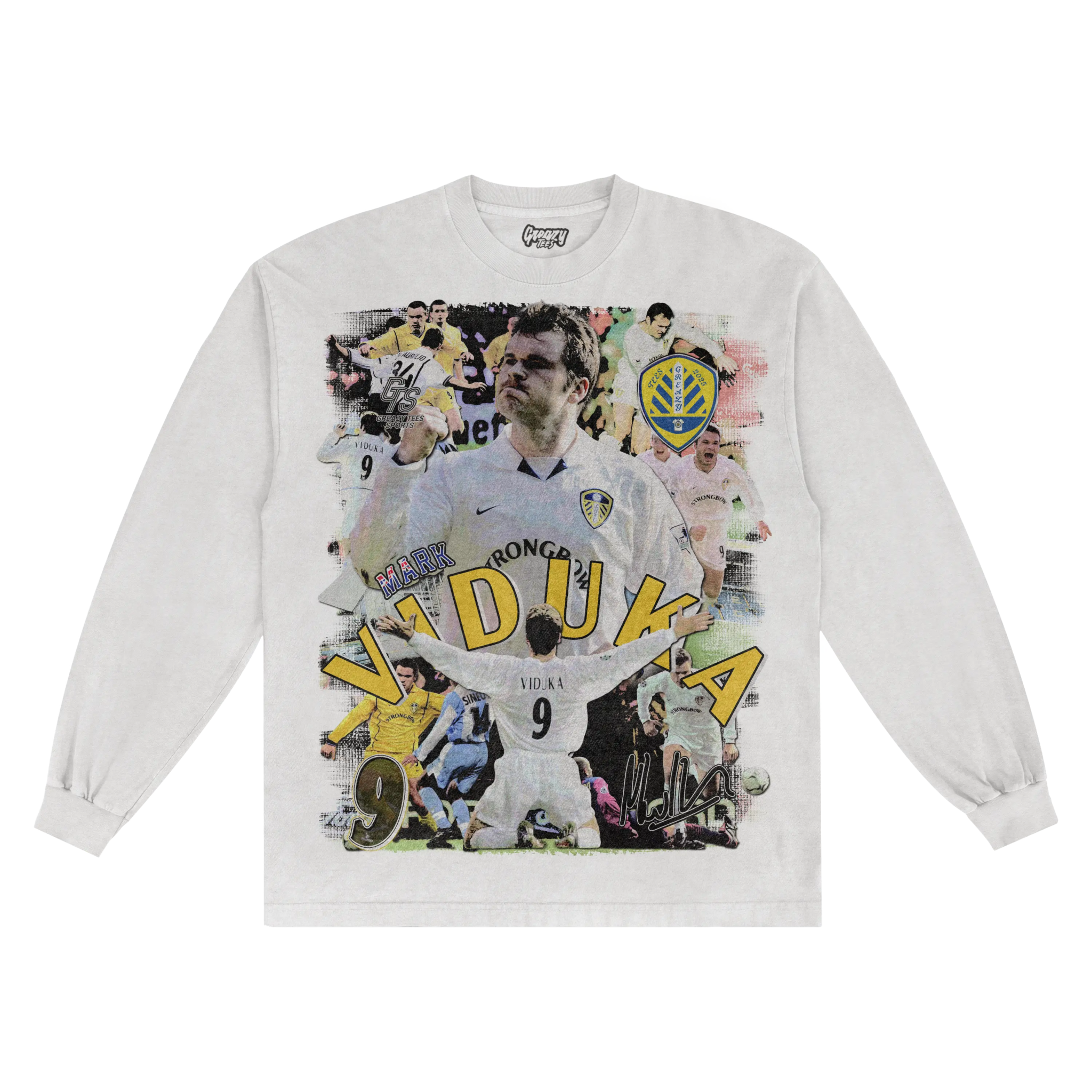 Mark Viduka Barclaysman Long Sleeved Tee - Greazy Tees