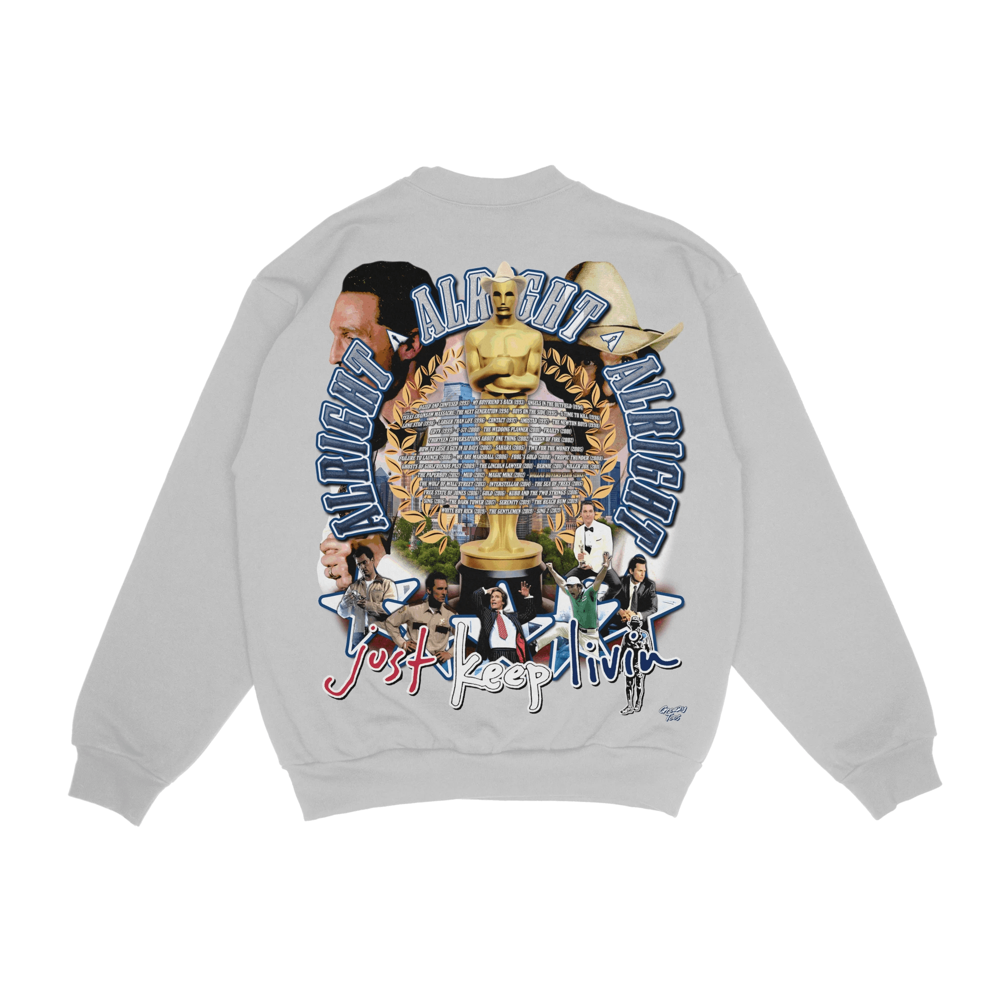 Matthew McConaughey Crewneck Sweatshirt - Greazy Tees