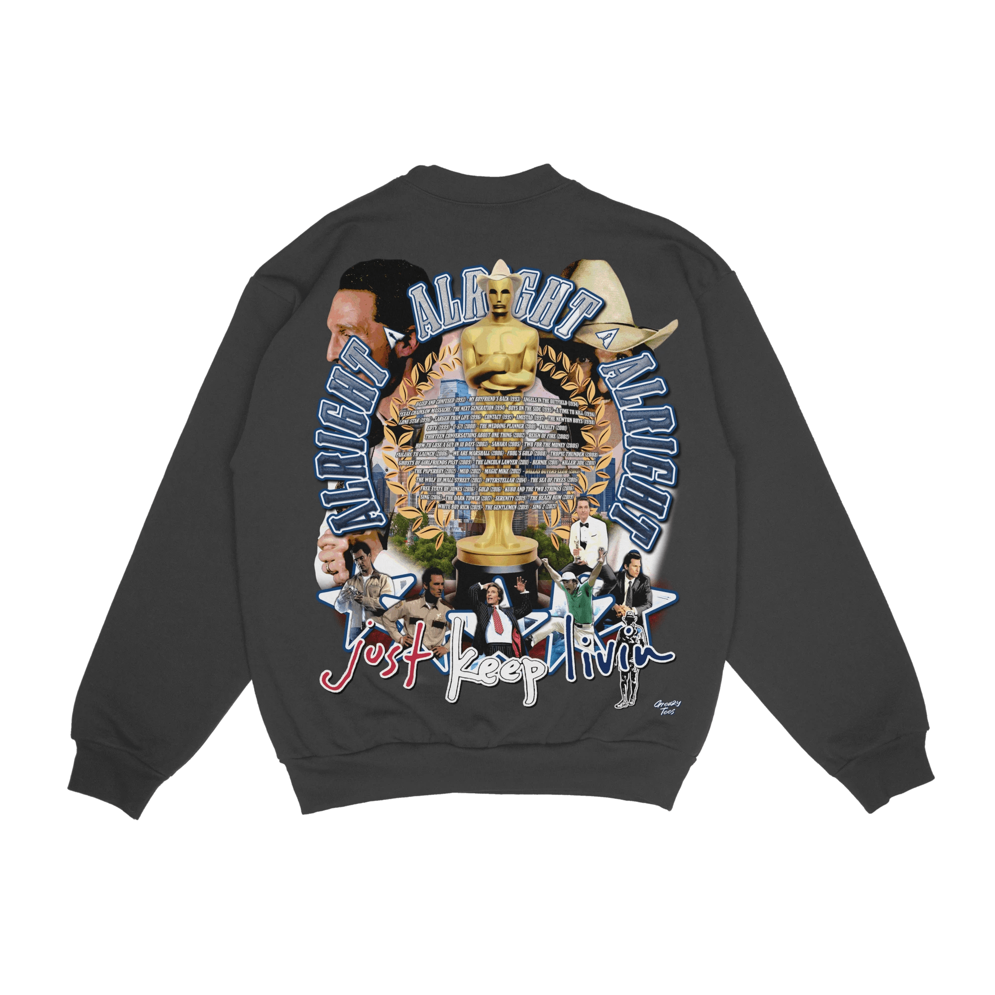 Matthew McConaughey Crewneck Sweatshirt - Greazy Tees