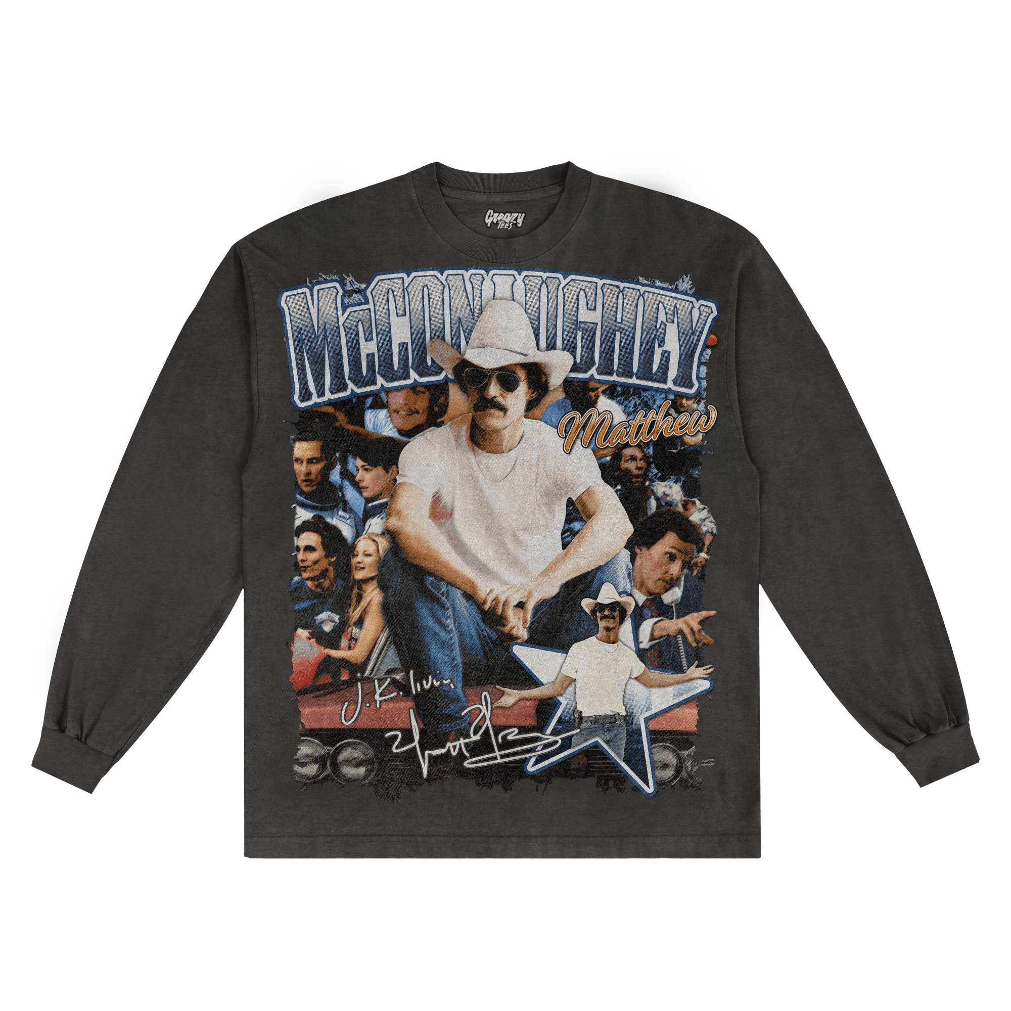 Matthew McConaughey Long Sleeved Tee - Greazy Tees