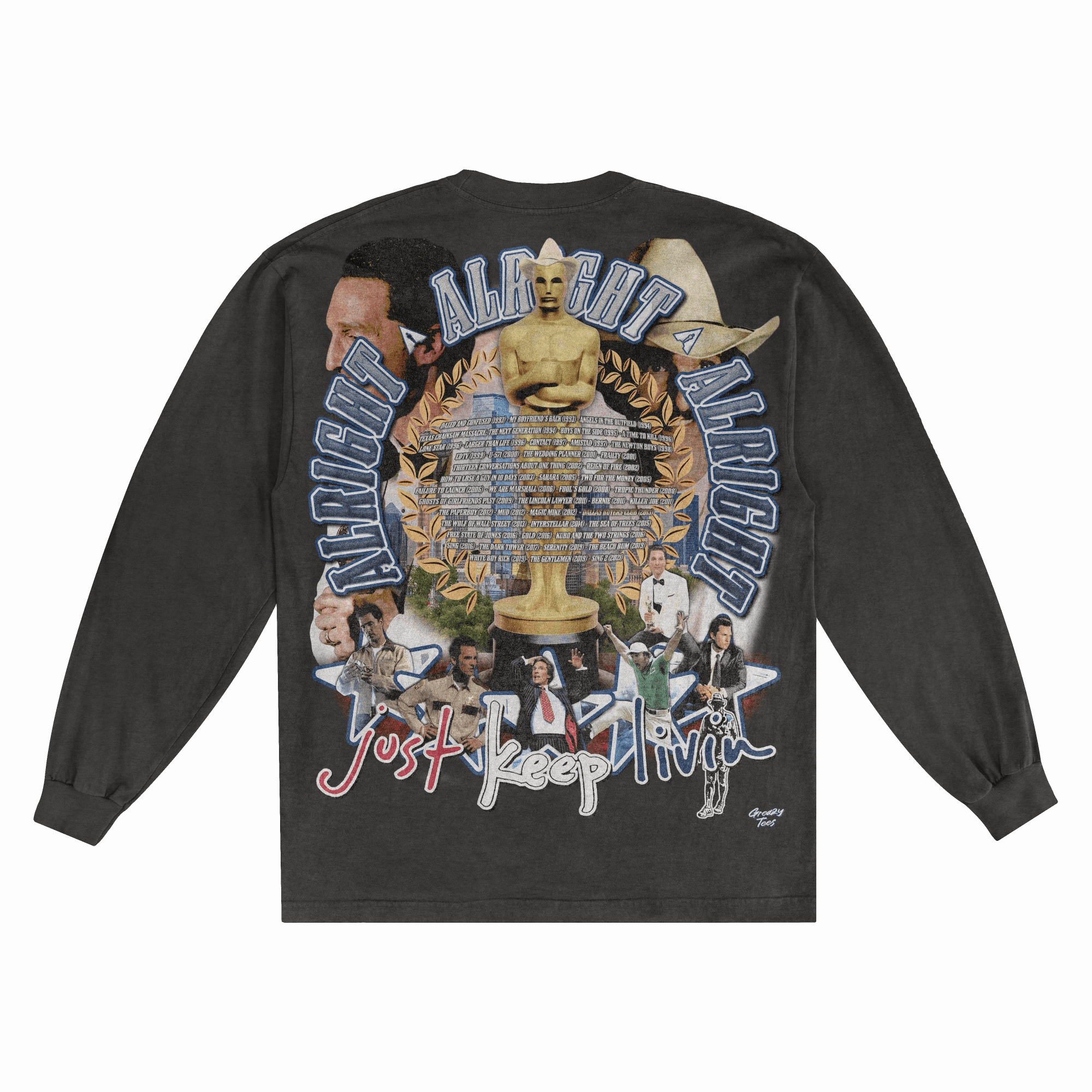 Matthew McConaughey Long Sleeved Tee - Greazy Tees