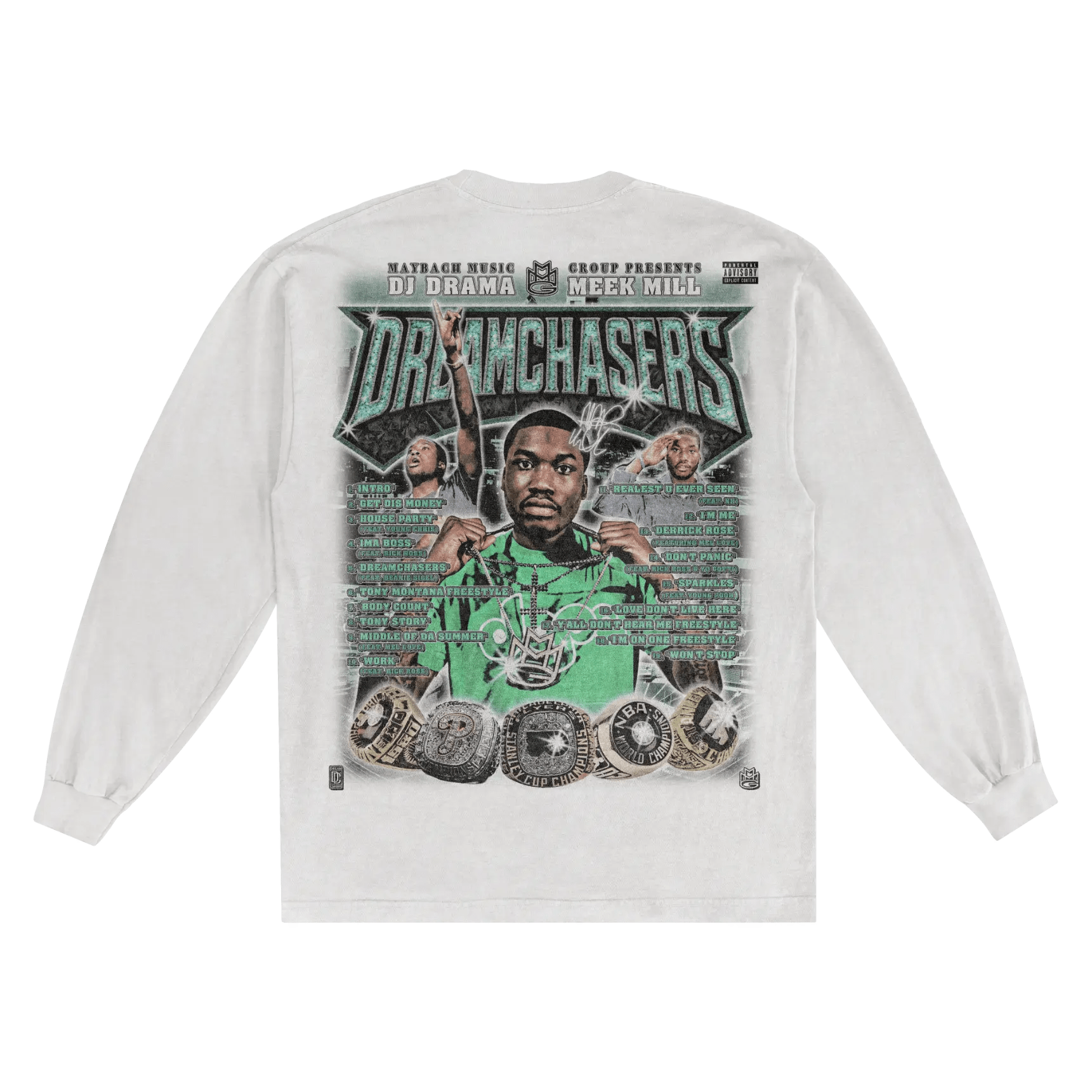 Meek Mill Dreamchasers Long Sleeved Tee - Greazy Tees