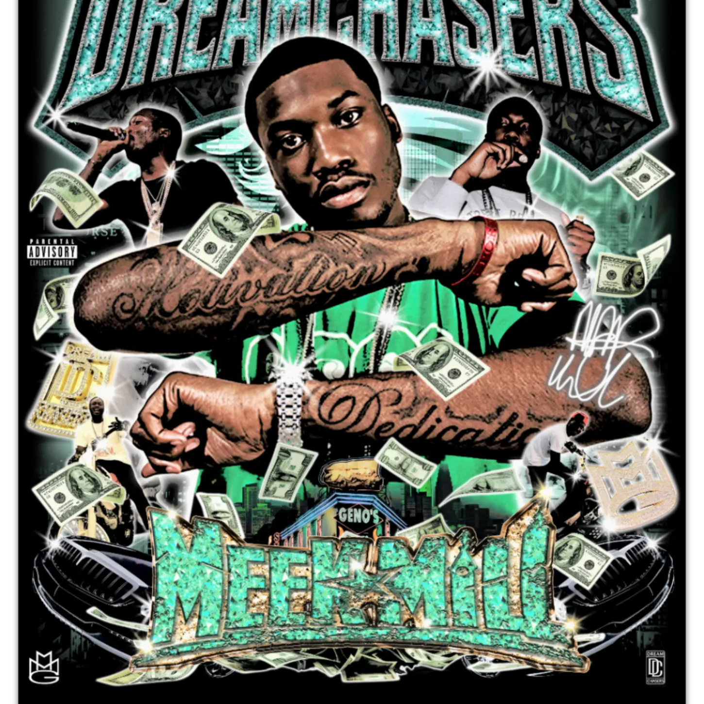 Meek Mill Dreamchasers Poster Print - Greazy Tees
