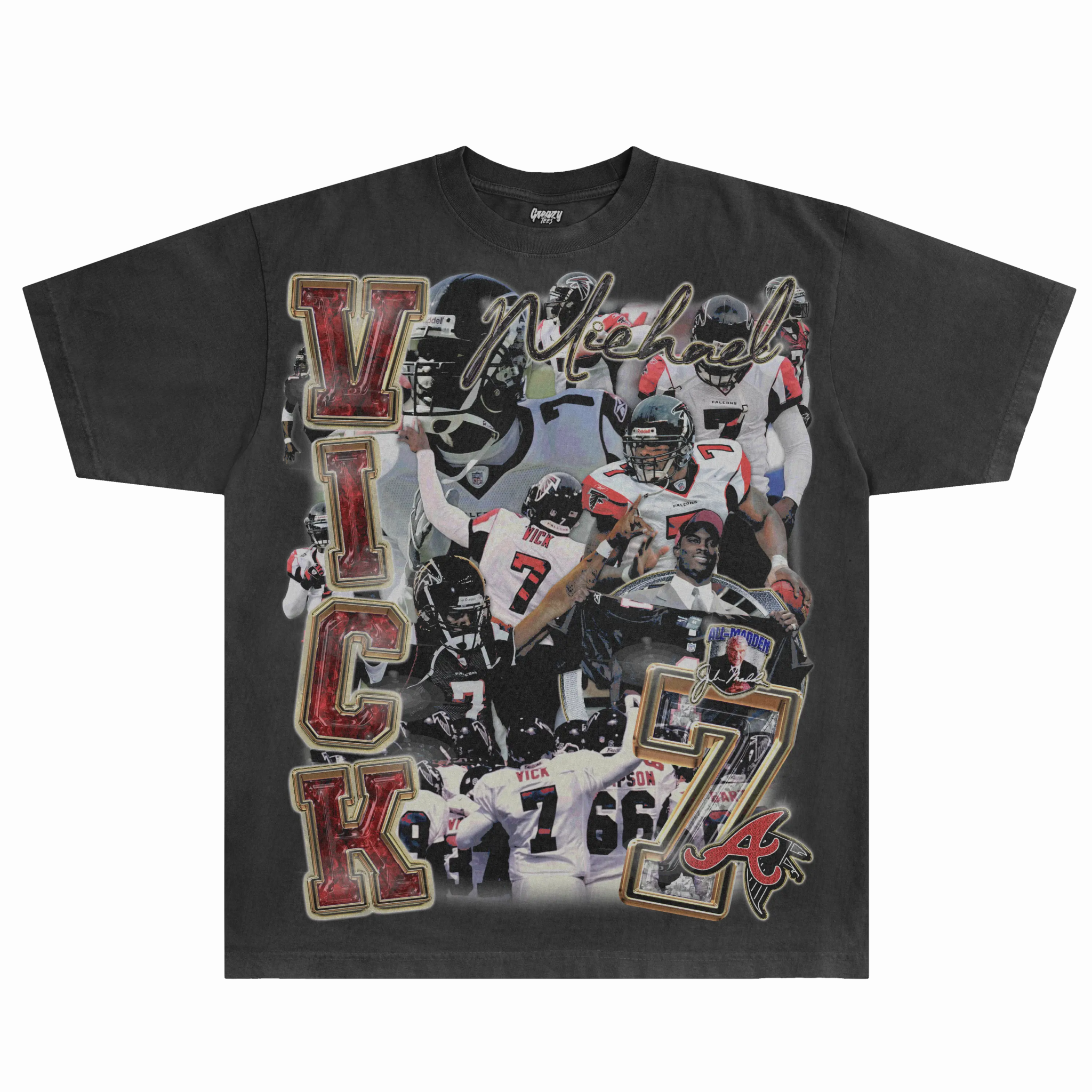 Mike Vick Falcons Tee - Greazy Tees