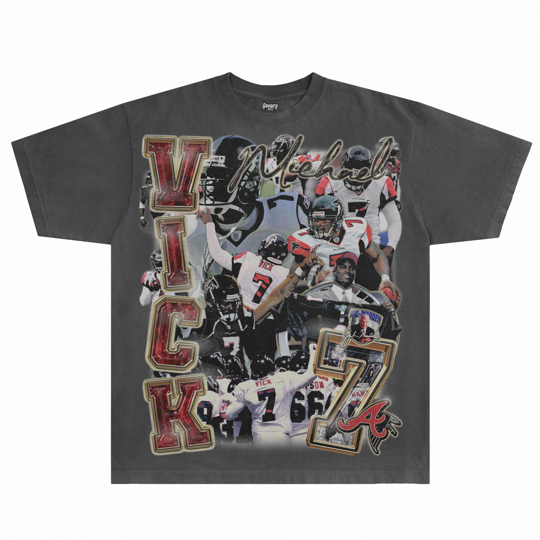 Mike Vick Falcons Tee - Greazy Tees