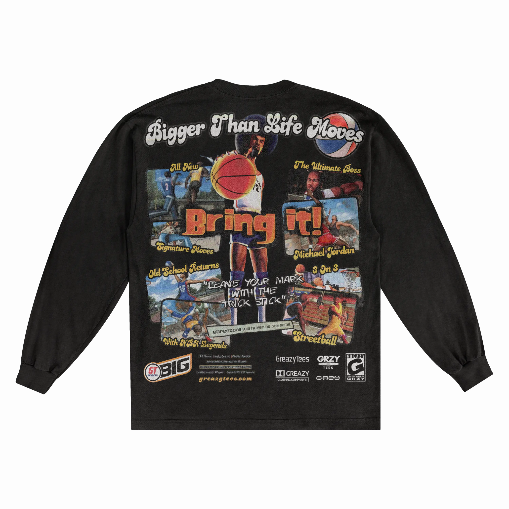 NBA Street Classic Long Sleeved Tee - Greazy Tees