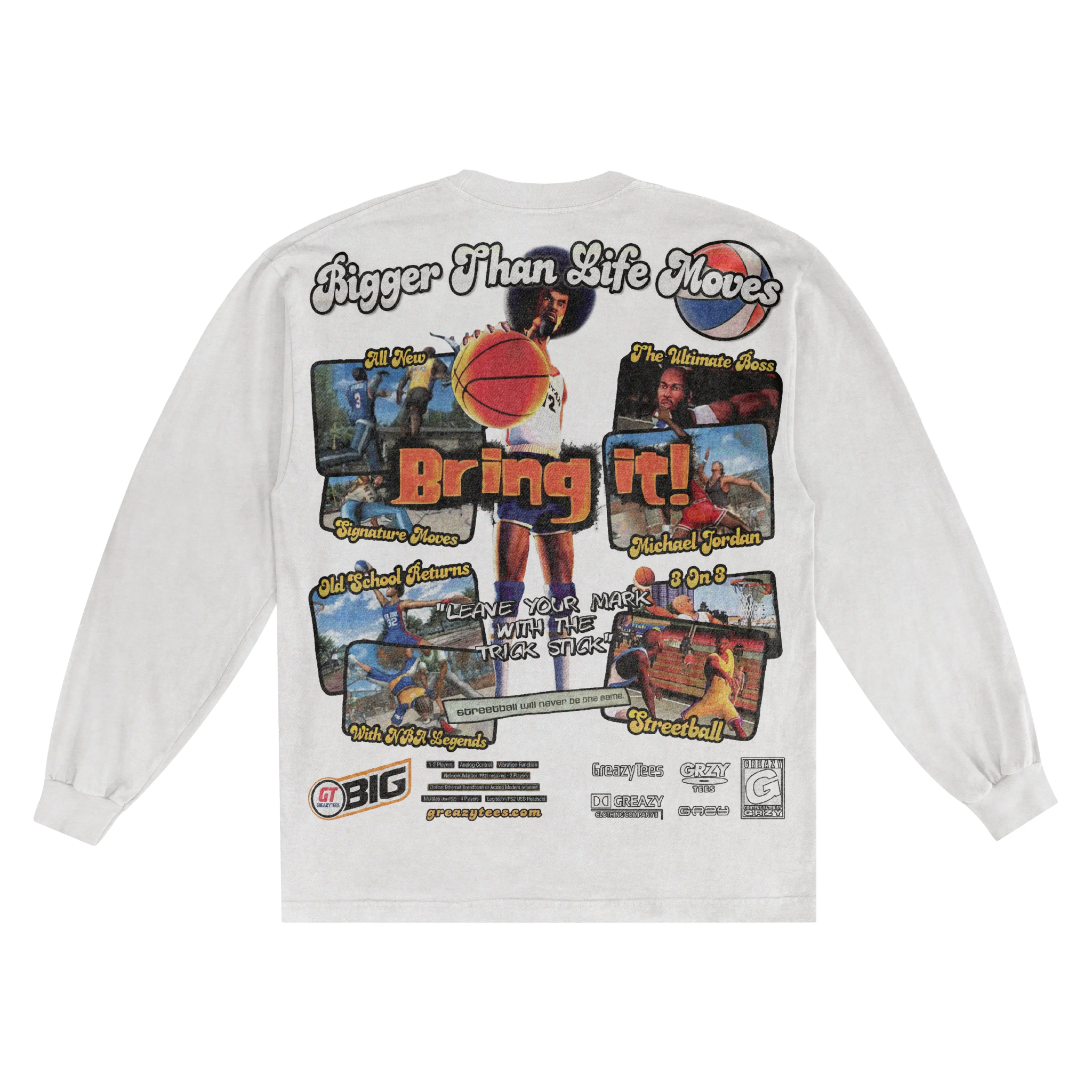 NBA Street Classic Long Sleeved Tee - Greazy Tees