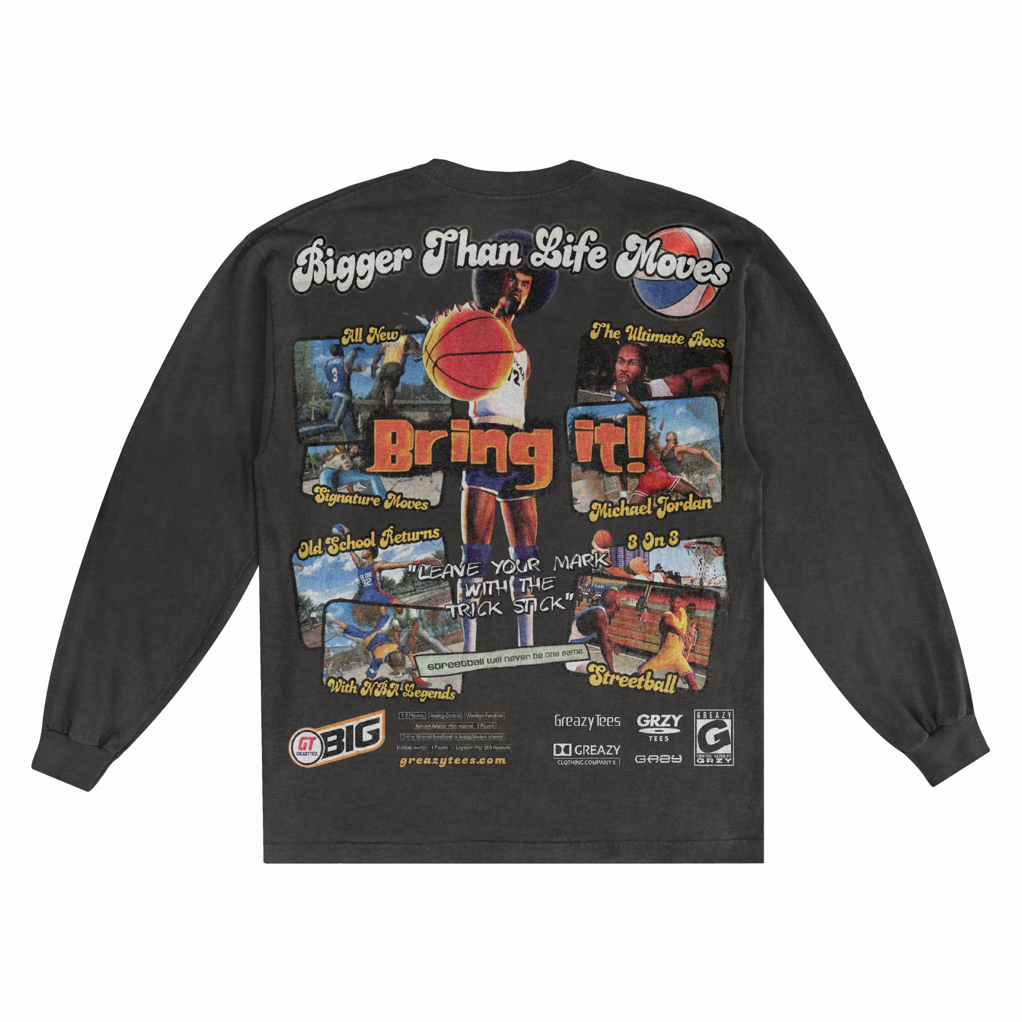 NBA Street Classic Long Sleeved Tee - Greazy Tees