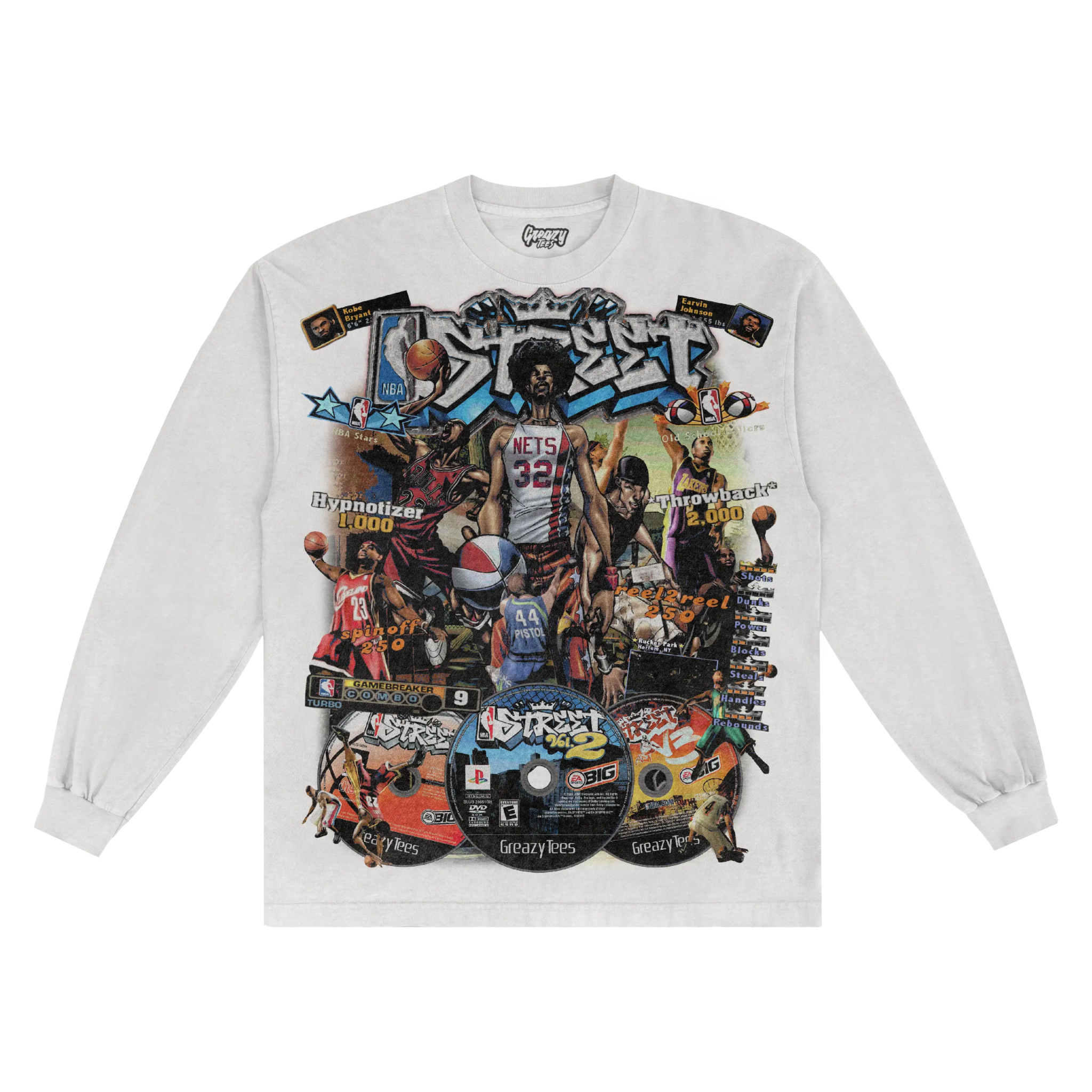 NBA Street Classic Long Sleeved Tee - Greazy Tees