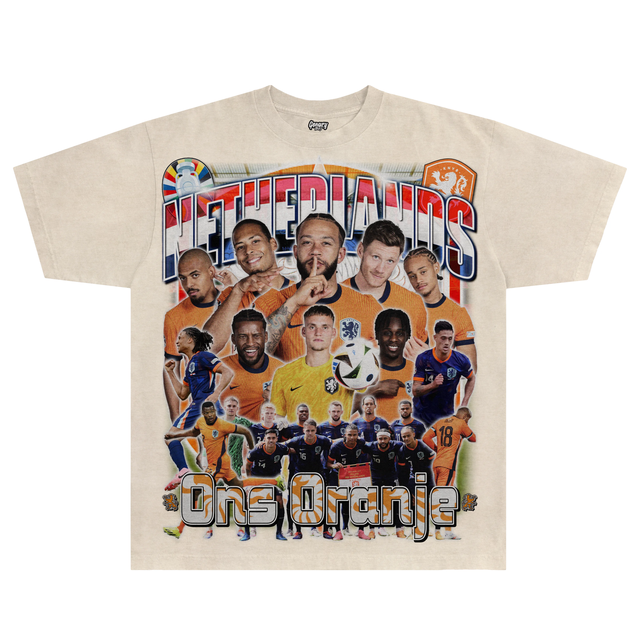 Netherlands Euro '24 Tee - Greazy Tees