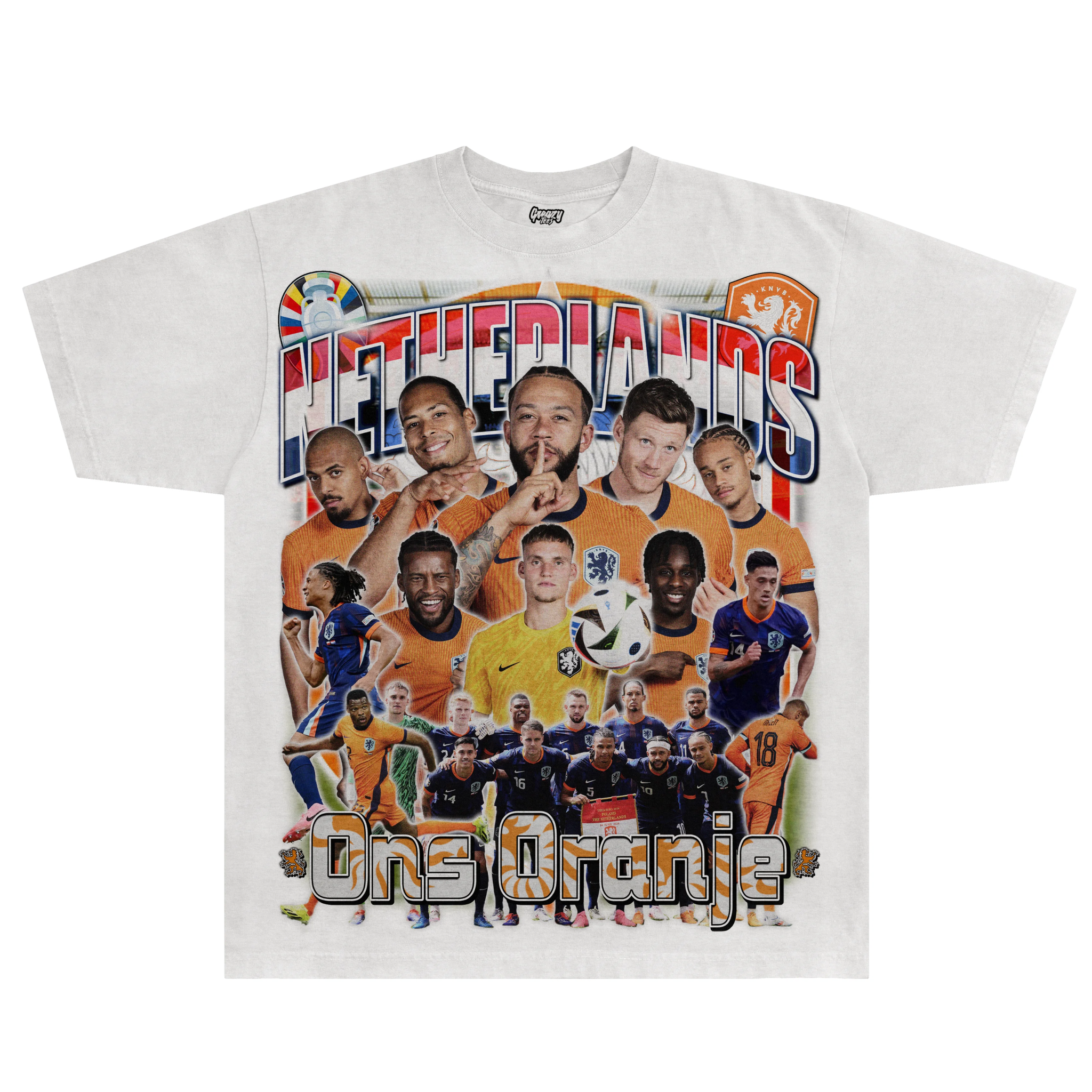 Netherlands Euro '24 Tee - Greazy Tees