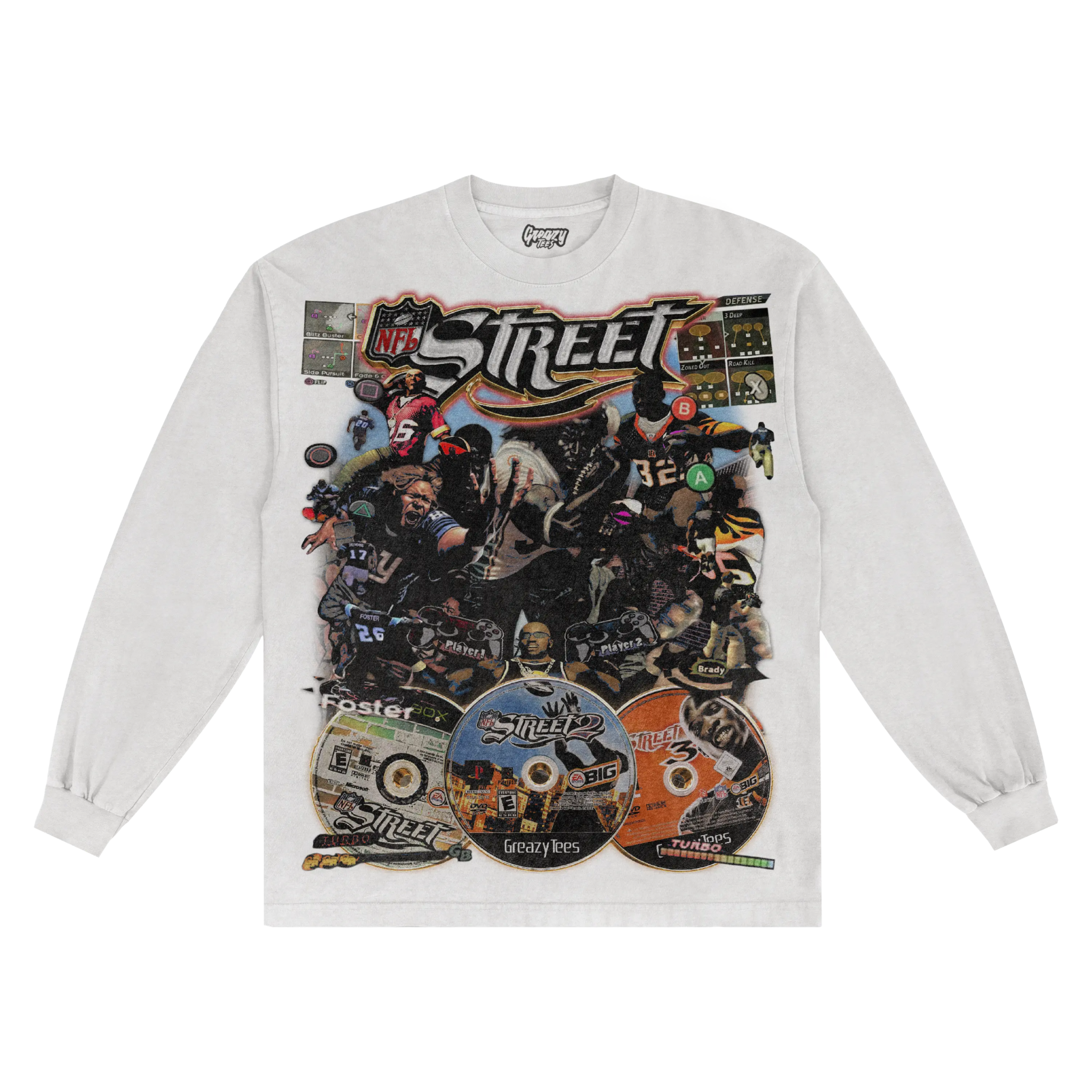 NFL Street Classic Long Sleeved Tee - Greazy Tees