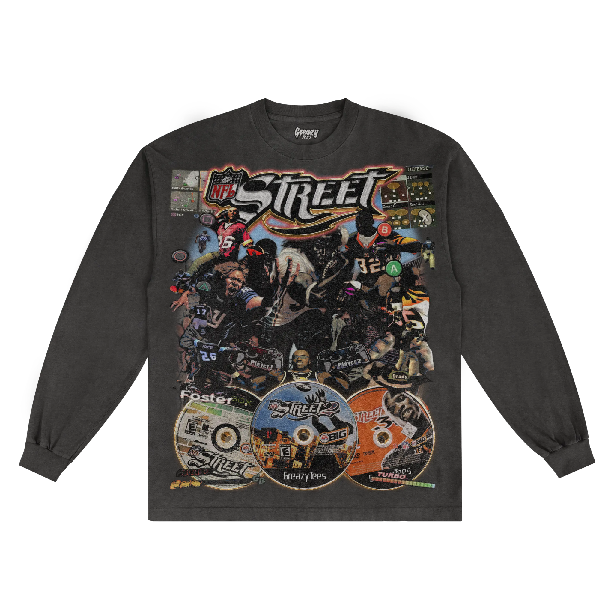 NFL Street Classic Long Sleeved Tee - Greazy Tees