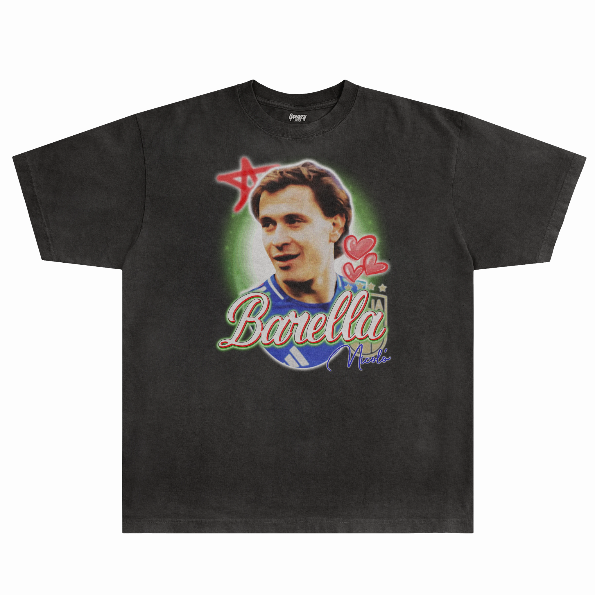 Nicolò Barella Euro '24 Tee - Greazy Tees