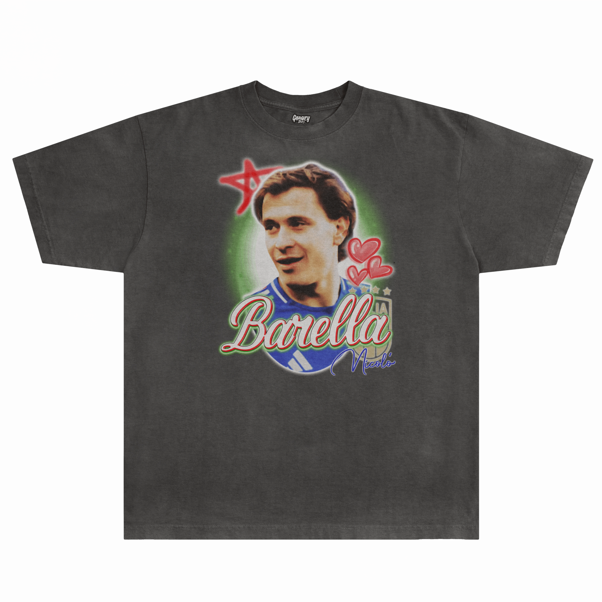 Nicolò Barella Euro '24 Tee - Greazy Tees