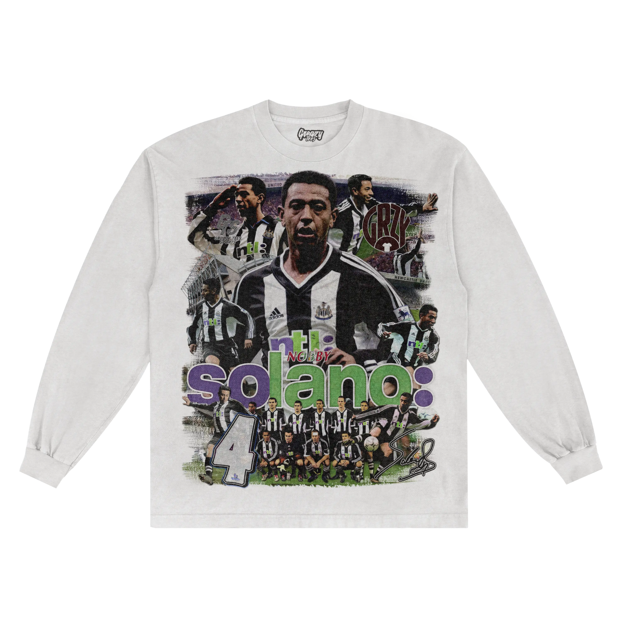 Nolberto Solano Barclaysman Long Sleeved Tee - Greazy Tees