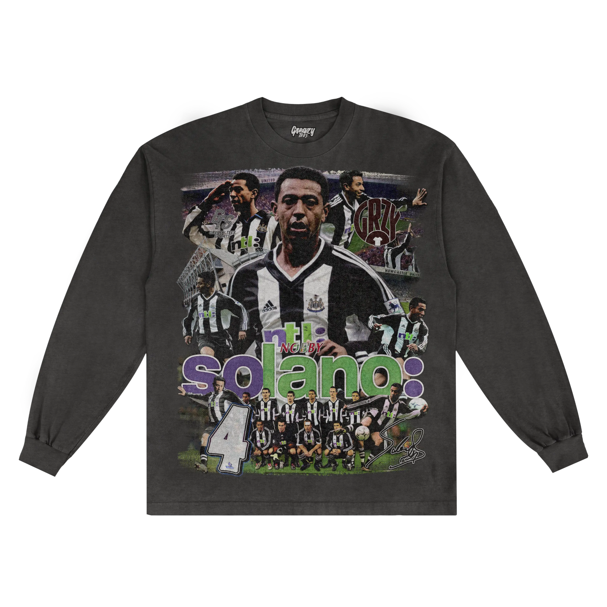 Nolberto Solano Barclaysman Long Sleeved Tee - Greazy Tees