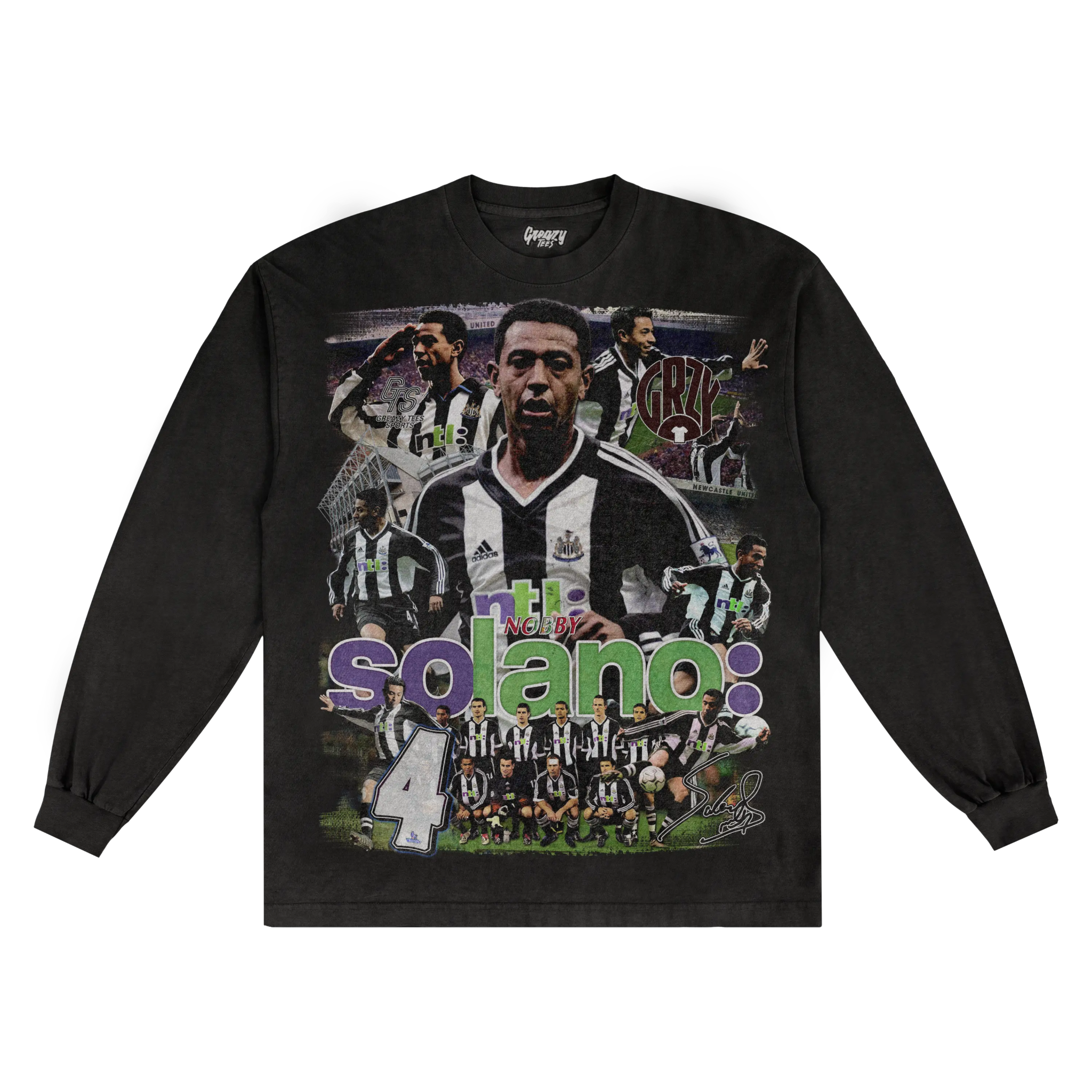 Nolberto Solano Barclaysman Long Sleeved Tee - Greazy Tees