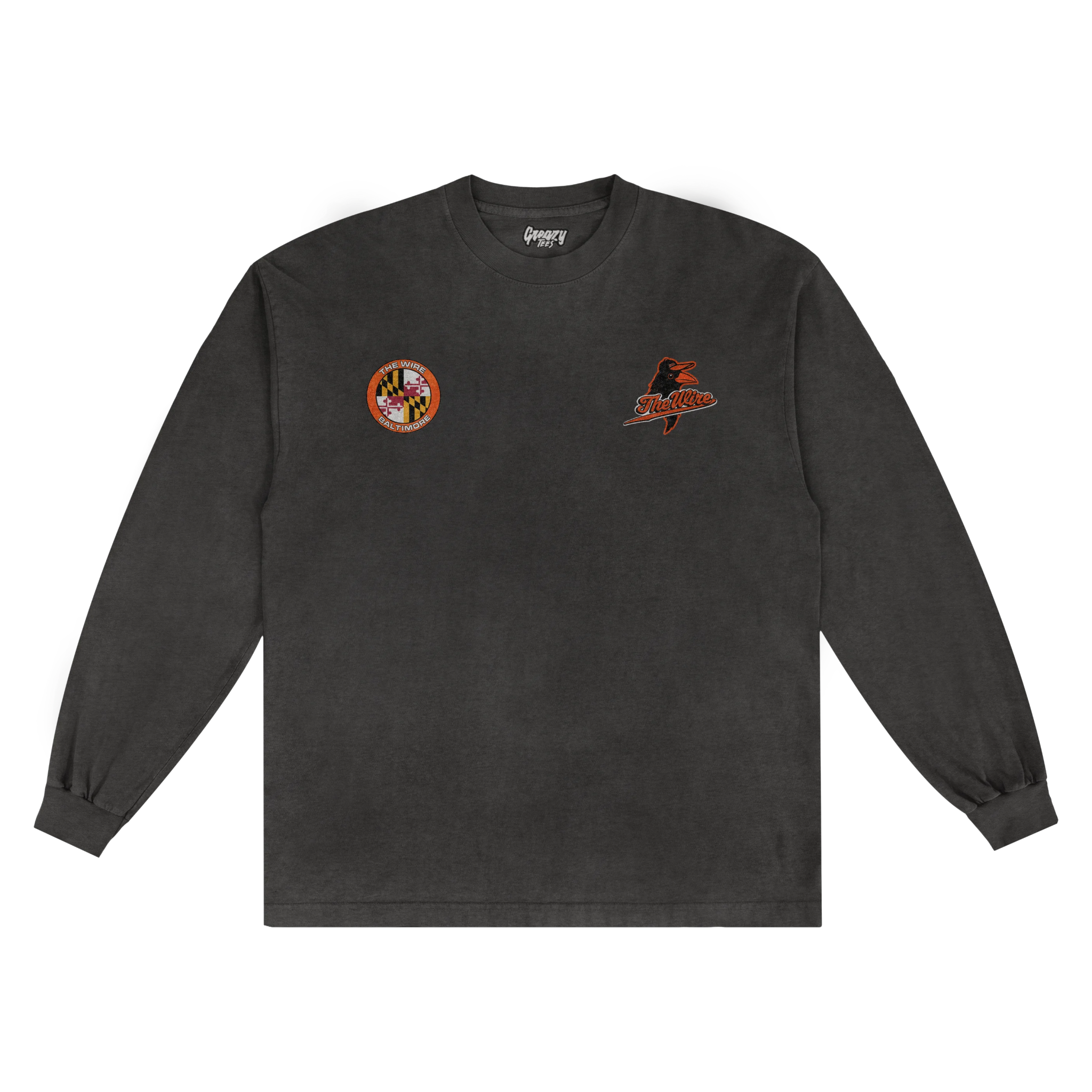 Orange Birds Long Sleeved Tee - Greazy Tees