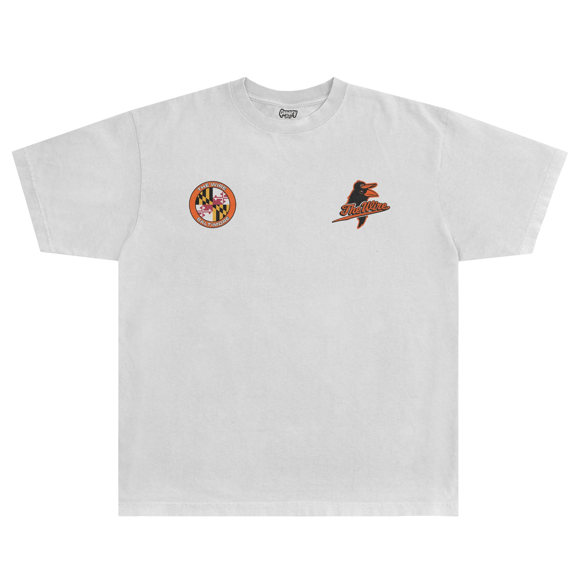 Orange Birds Tee - Greazy Tees