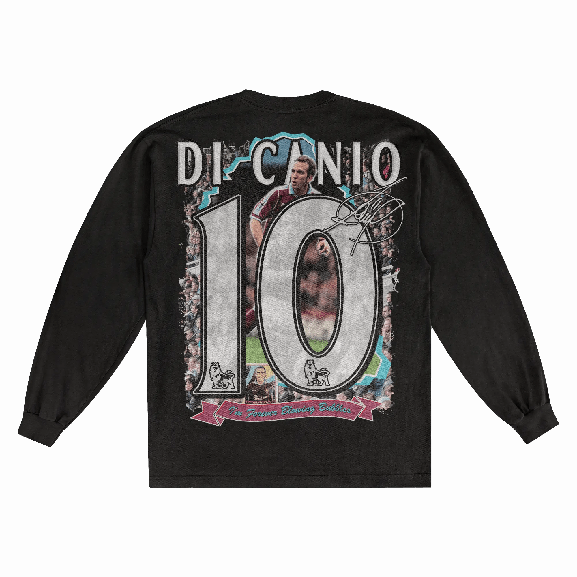 Paolo Di Canio West Ham United Long Sleeved Tee - Greazy Tees