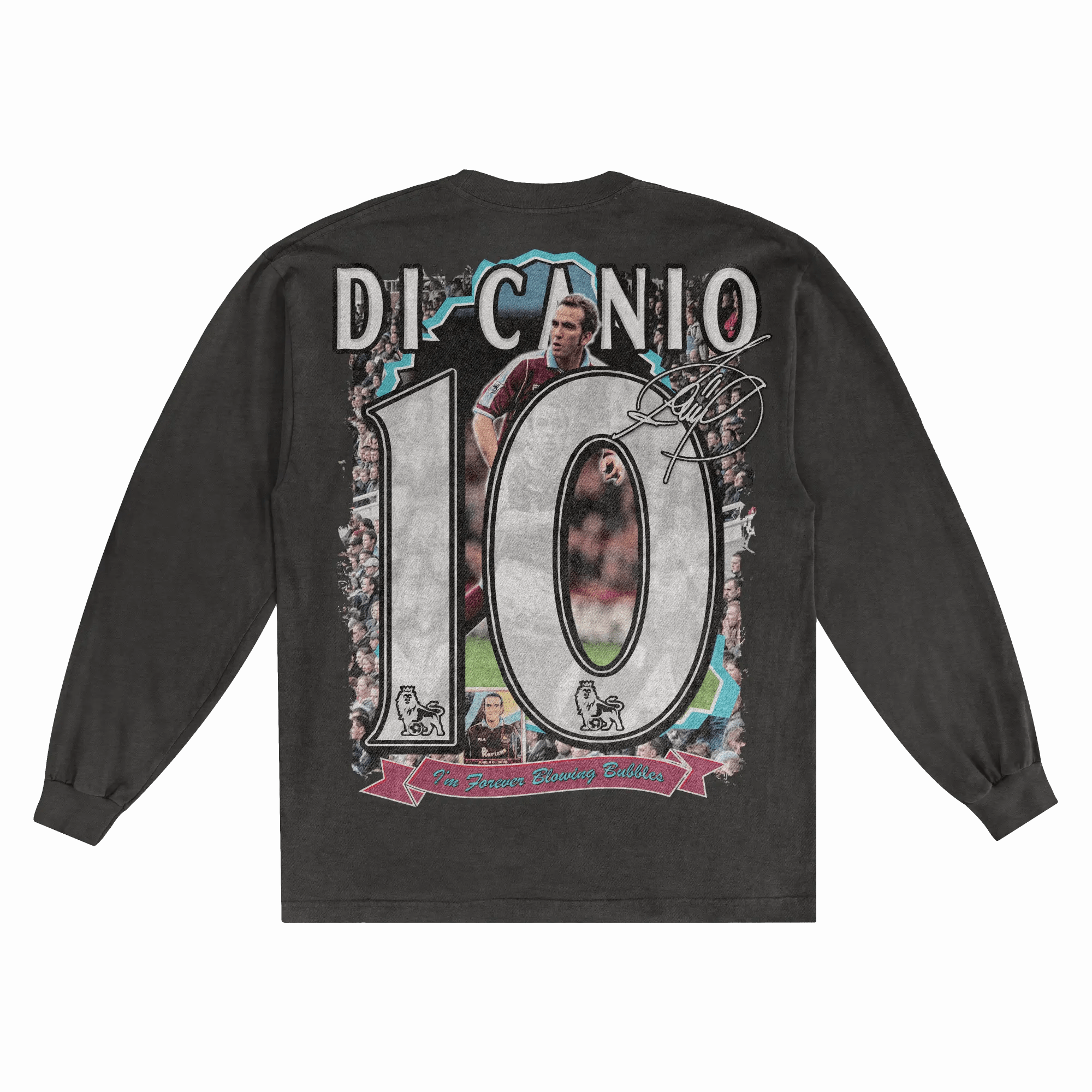 Paolo Di Canio West Ham United Long Sleeved Tee - Greazy Tees