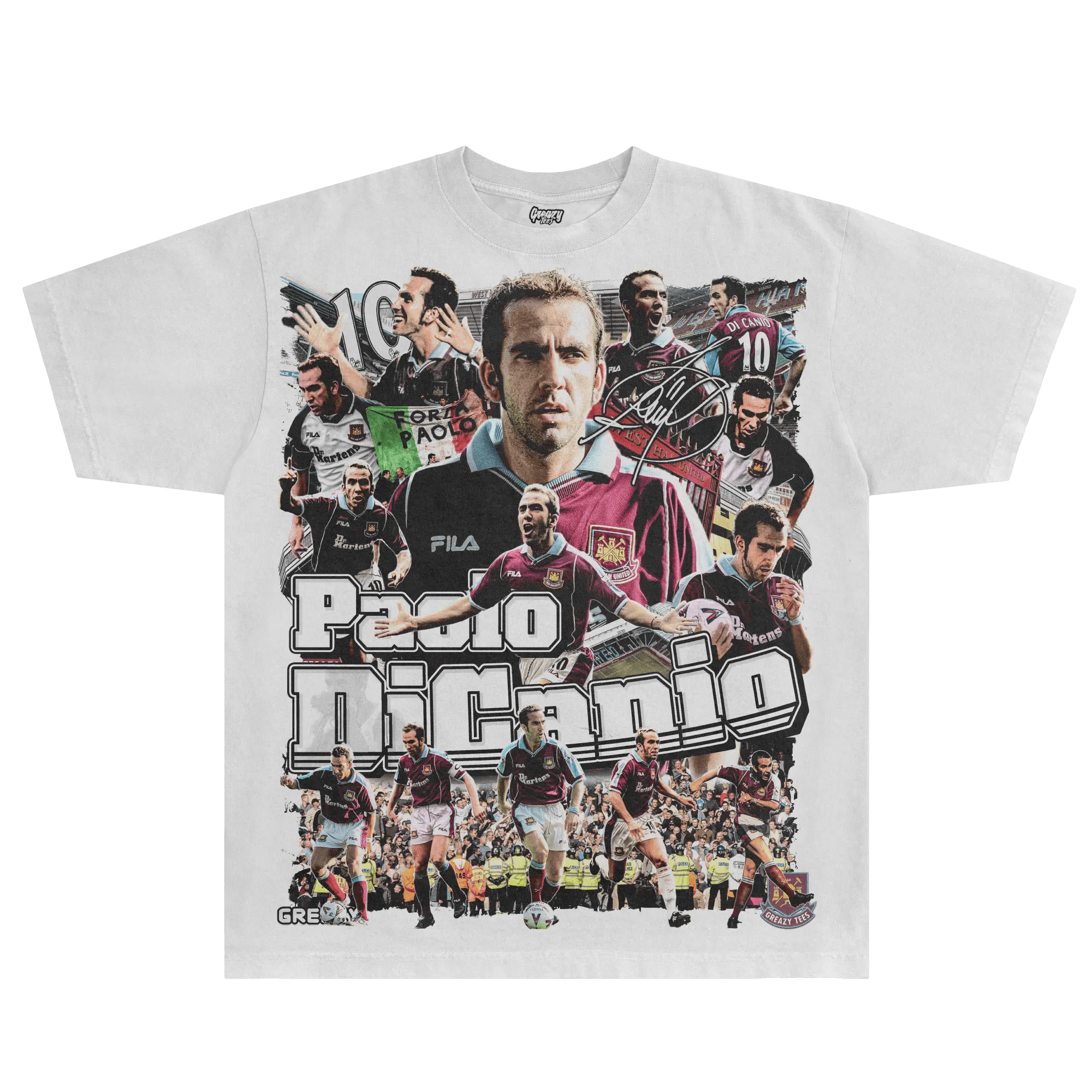 Paolo Di Canio West Ham United Tee - Greazy Tees