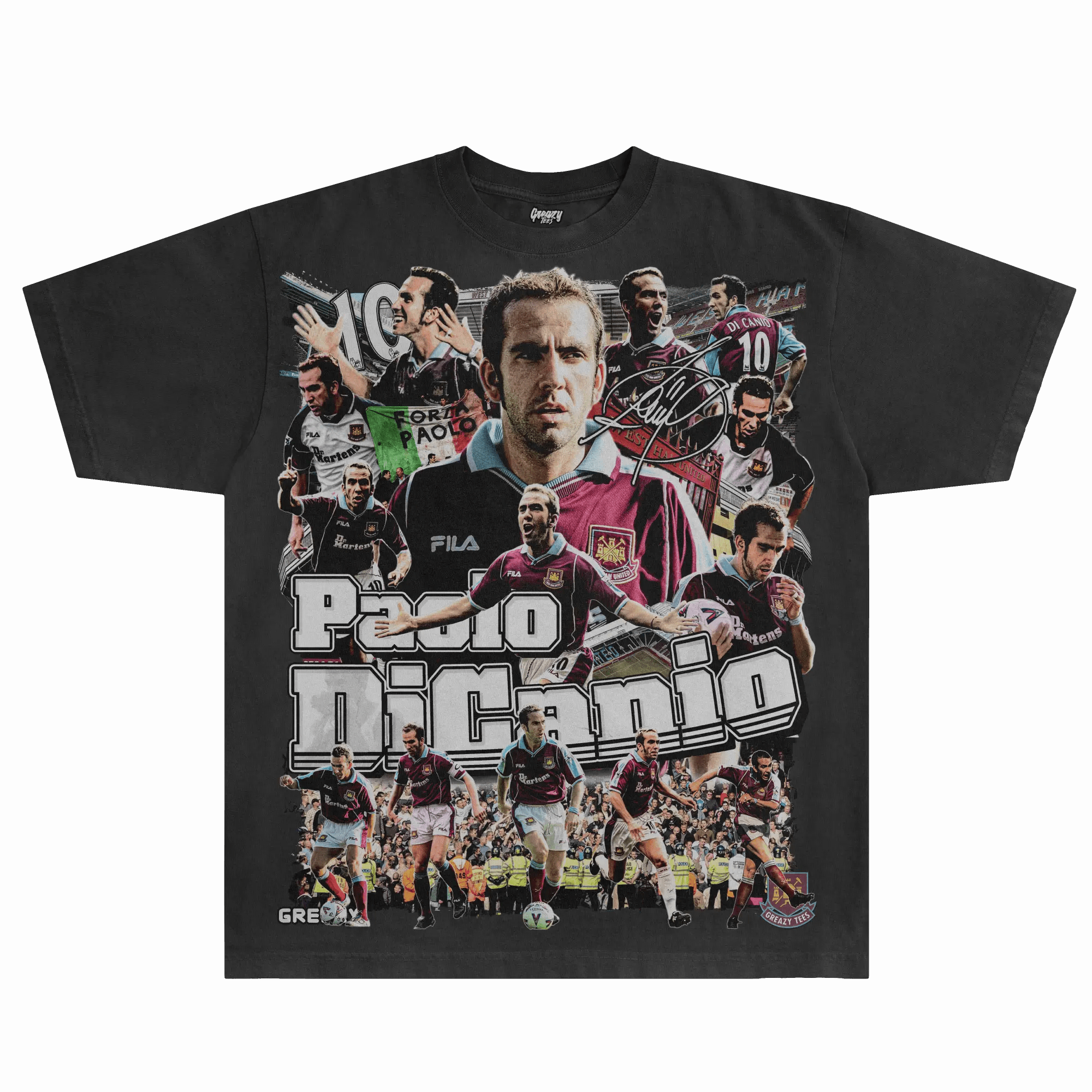 Paolo Di Canio West Ham United Tee - Greazy Tees