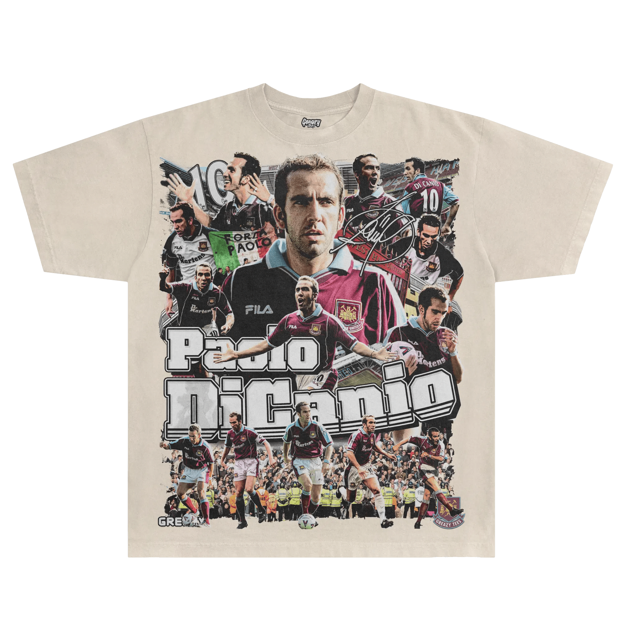 Paolo Di Canio West Ham United Tee - Greazy Tees