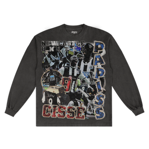 Papiss Cissé Newcastle Classic Long Sleeved Tee - Greazy Tees