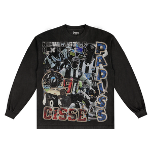 Papiss Cissé Newcastle Classic Long Sleeved Tee - Greazy Tees