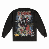 Papiss Cissé Newcastle Classic Long Sleeved Tee - Greazy Tees