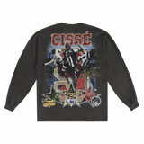 Papiss Cissé Newcastle Classic Long Sleeved Tee - Greazy Tees
