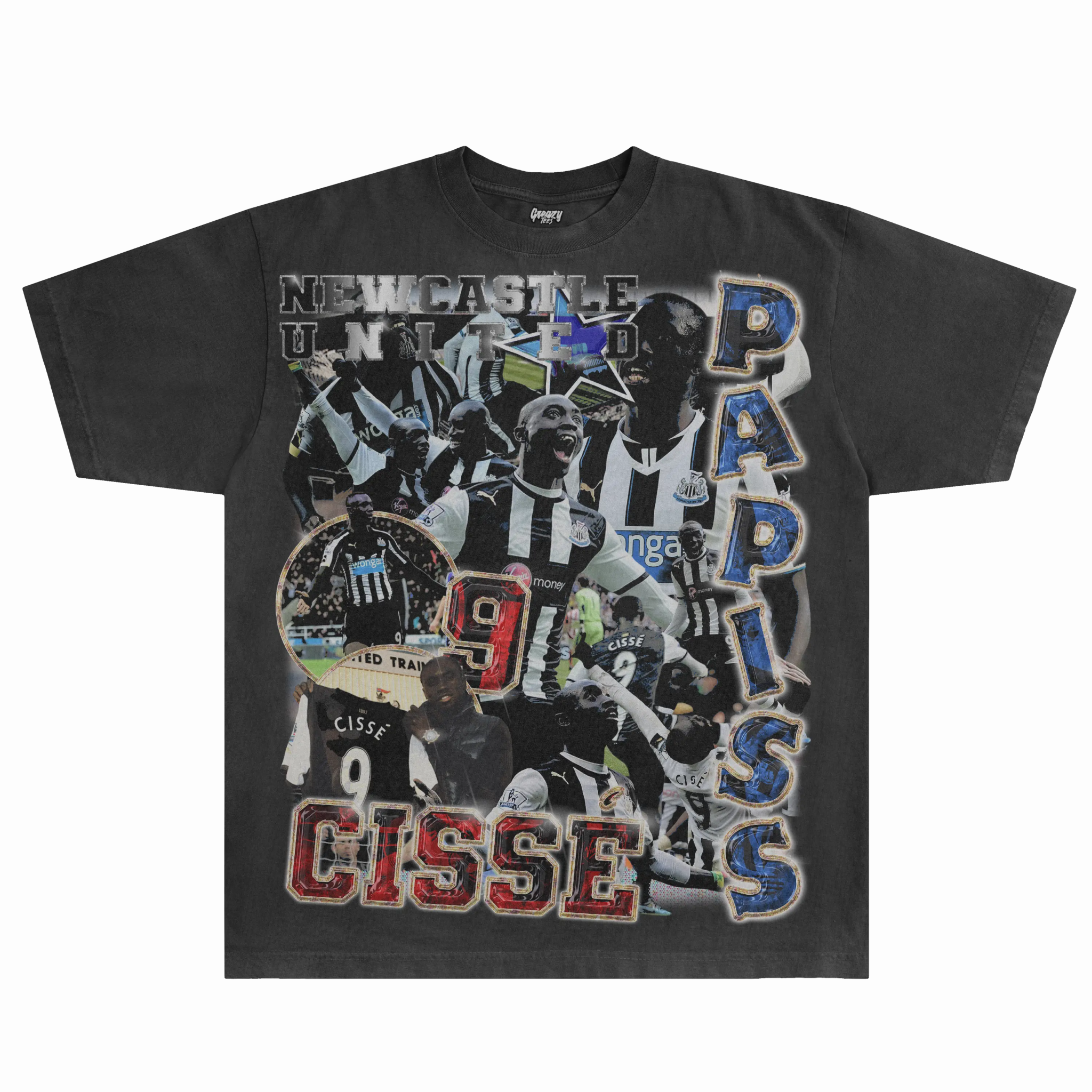 Papiss Cisse Newcastle Classic Tee - Greazy Tees