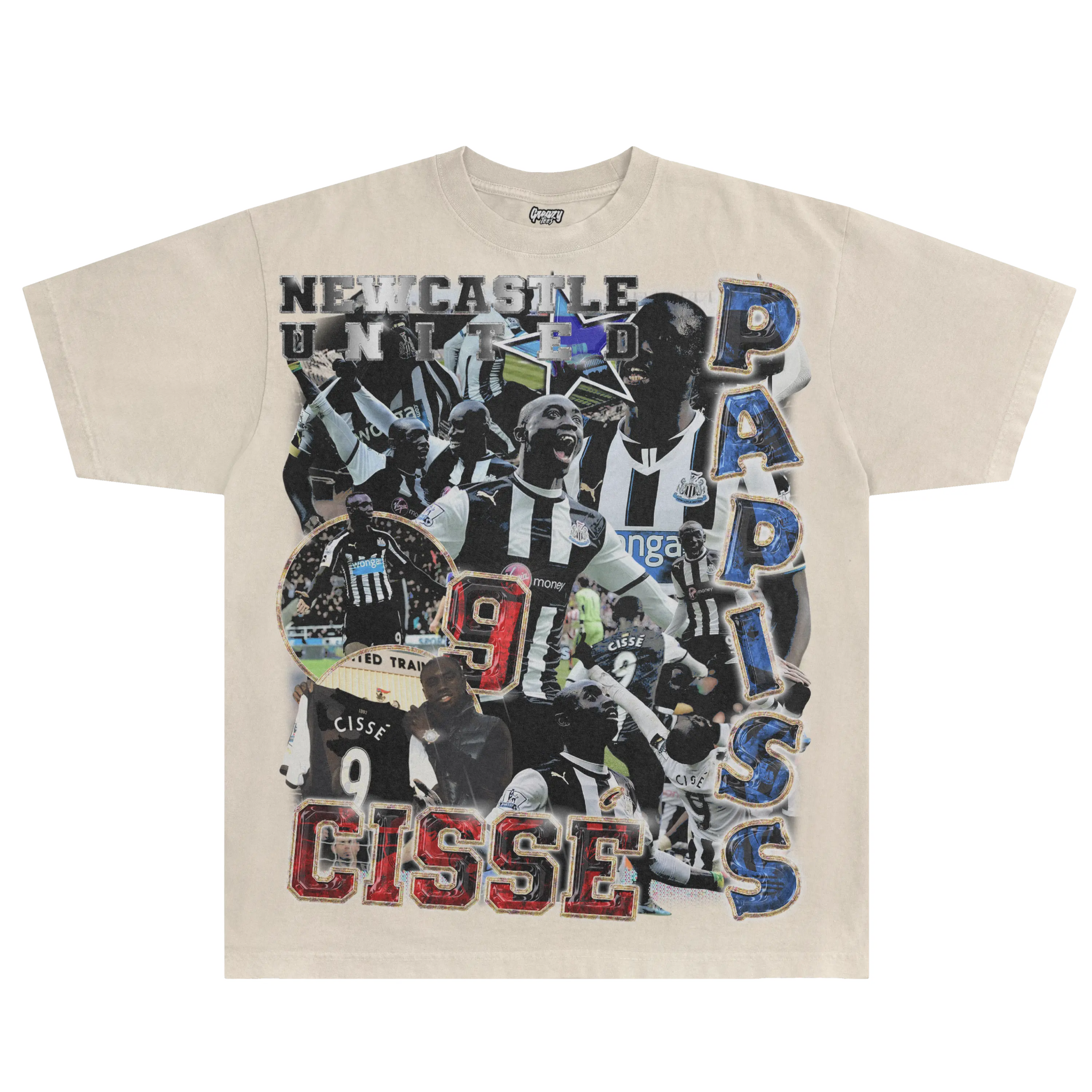 Papiss Cisse Newcastle Classic Tee - Greazy Tees