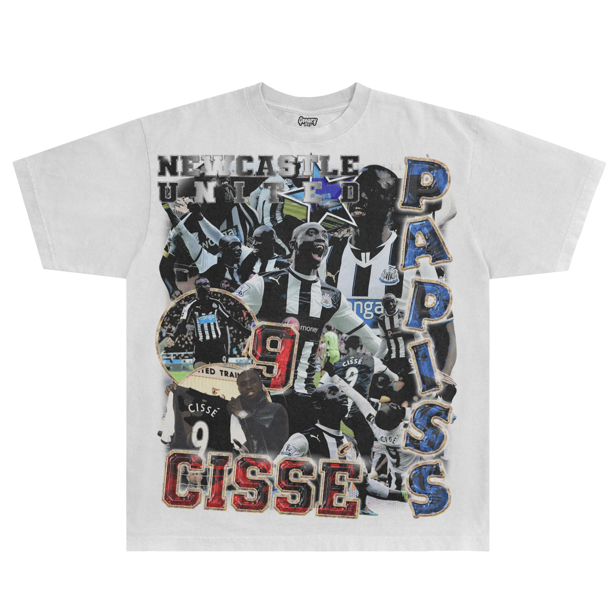 Papiss Cisse Newcastle Classic Tee - Greazy Tees