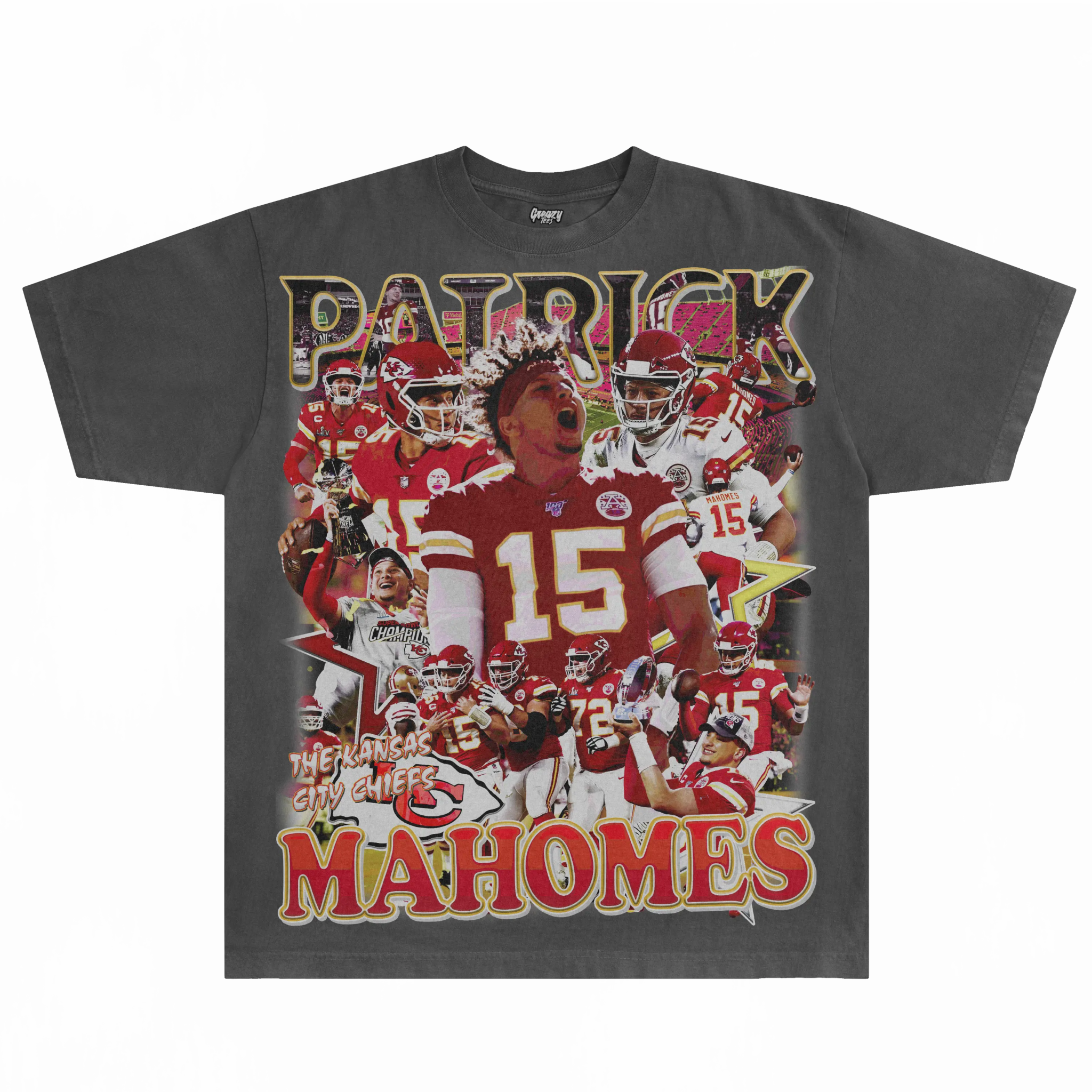 Patrick Mahomes Chiefs Tee - Greazy Tees