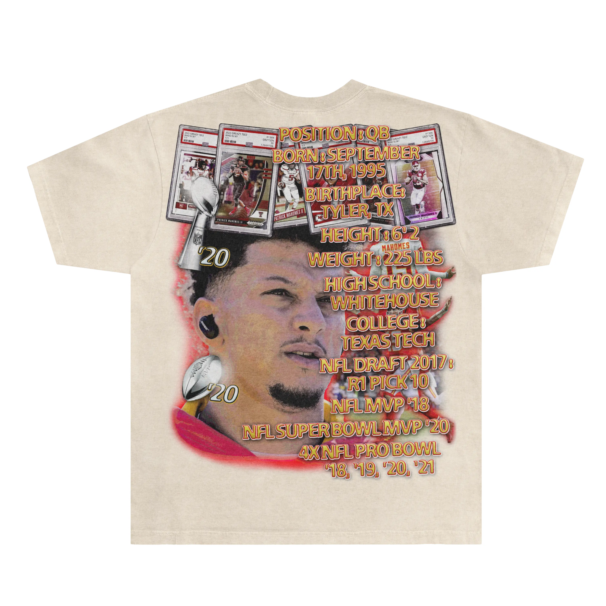 Patrick Mahomes Chiefs Tee - Greazy Tees