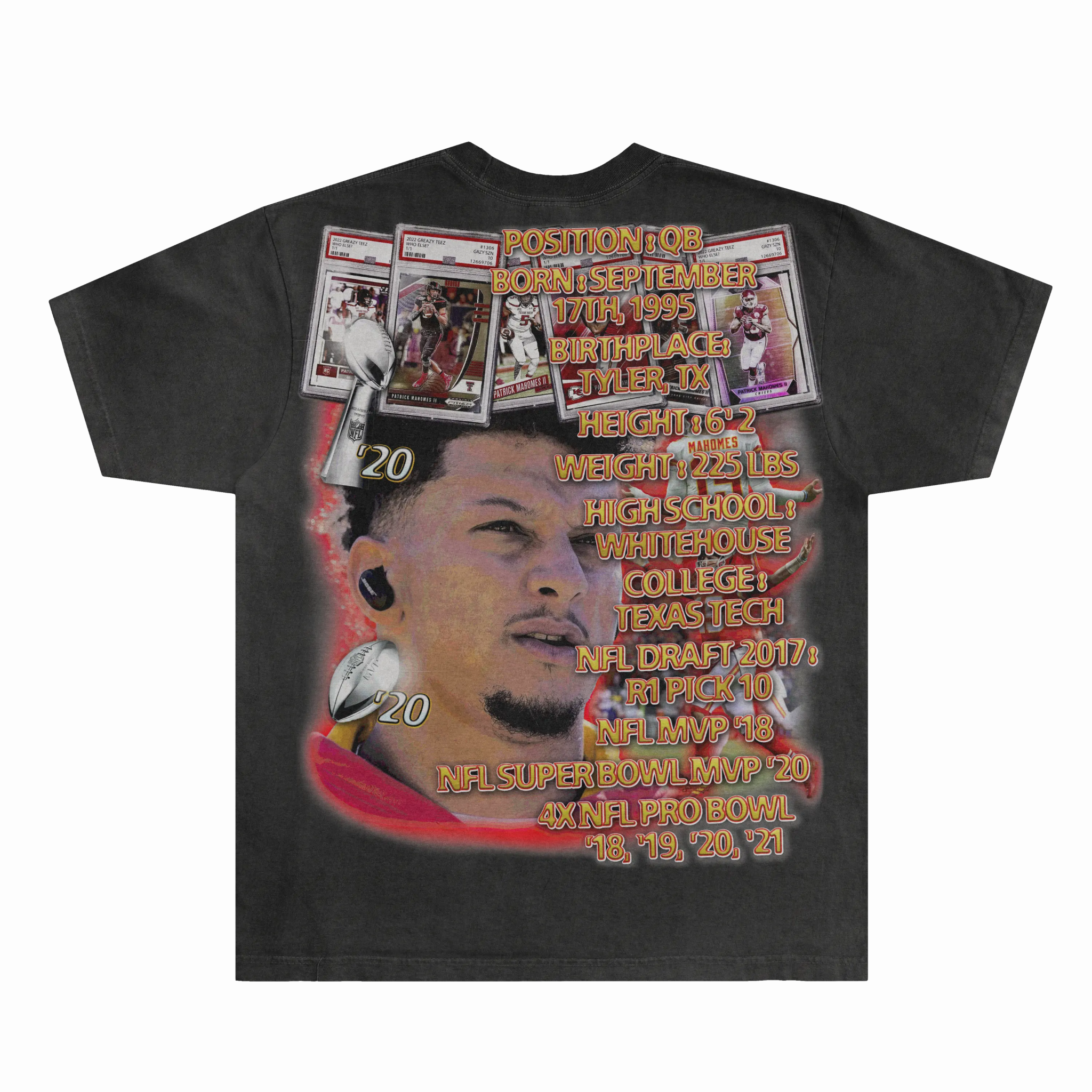 Patrick Mahomes Chiefs Tee - Greazy Tees