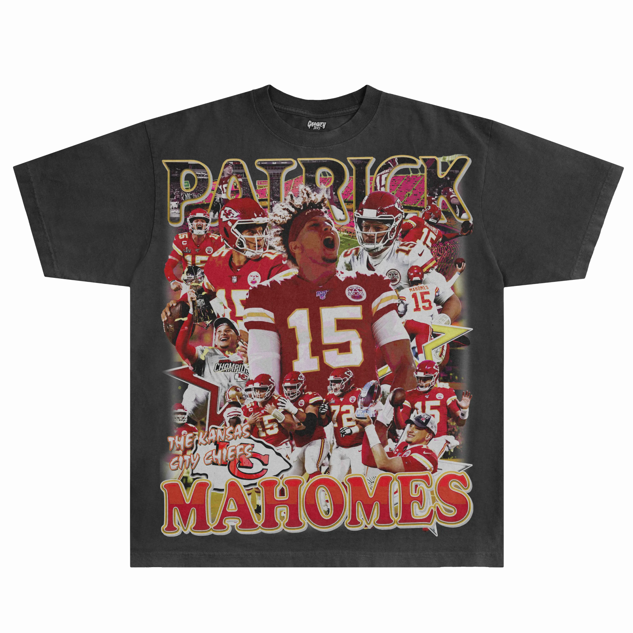 Patrick Mahomes Chiefs Tee - Greazy Tees