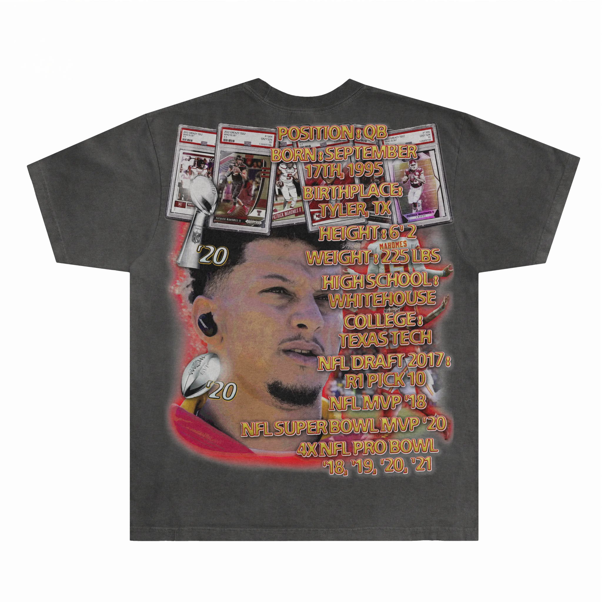 Patrick Mahomes Chiefs Tee - Greazy Tees